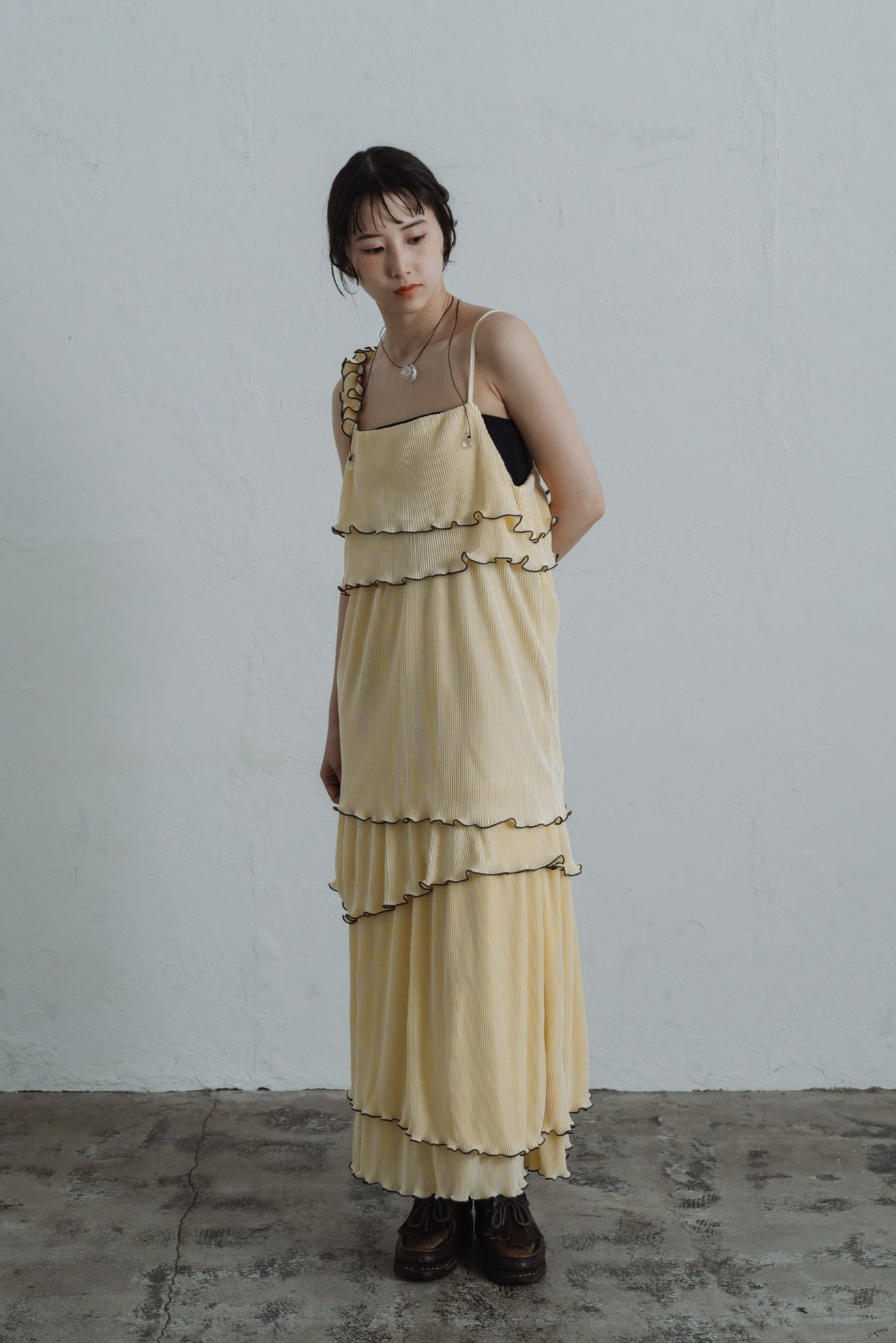 asymmetryl mellow tiered onepiece