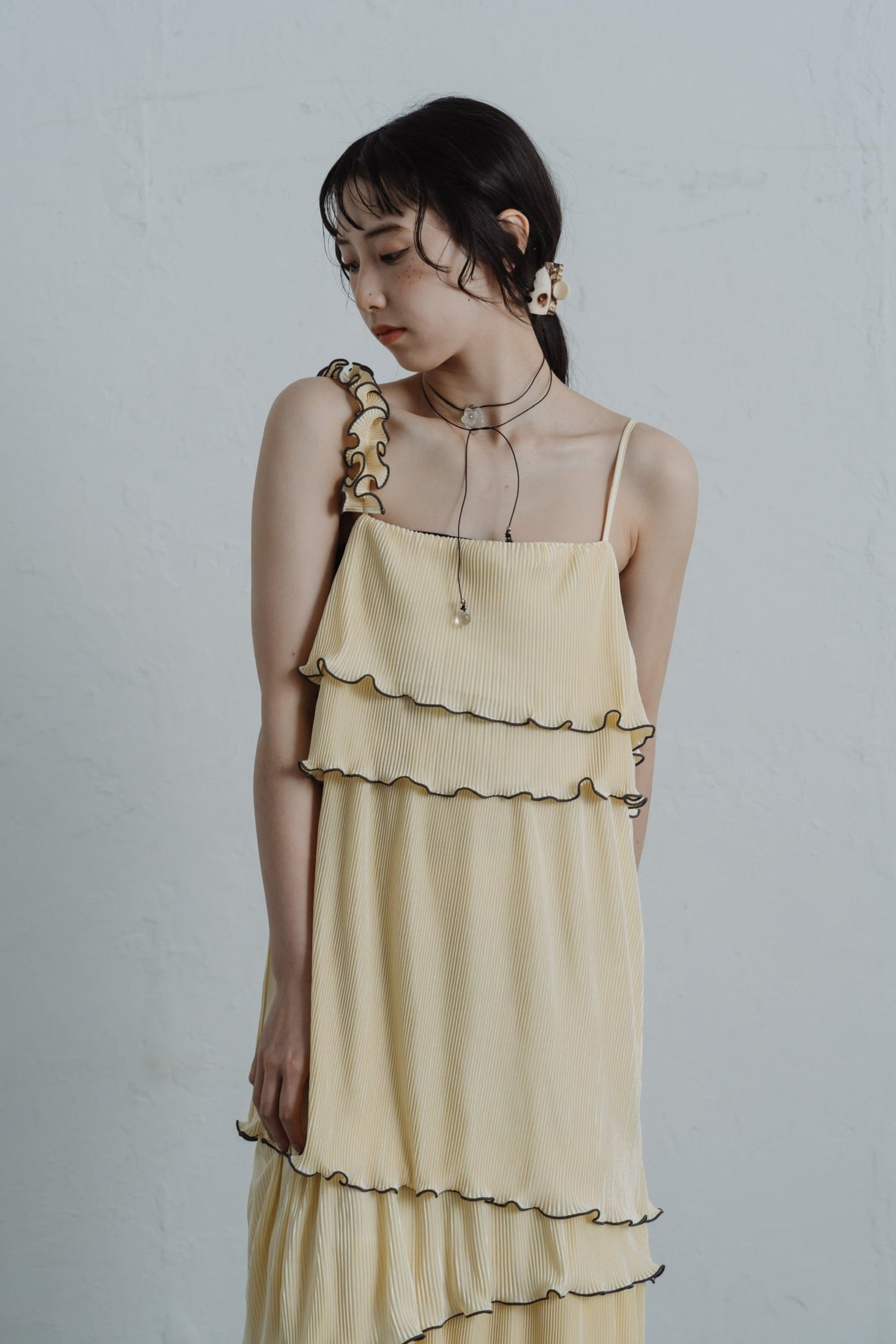 asymmetryl mellow tiered onepiece