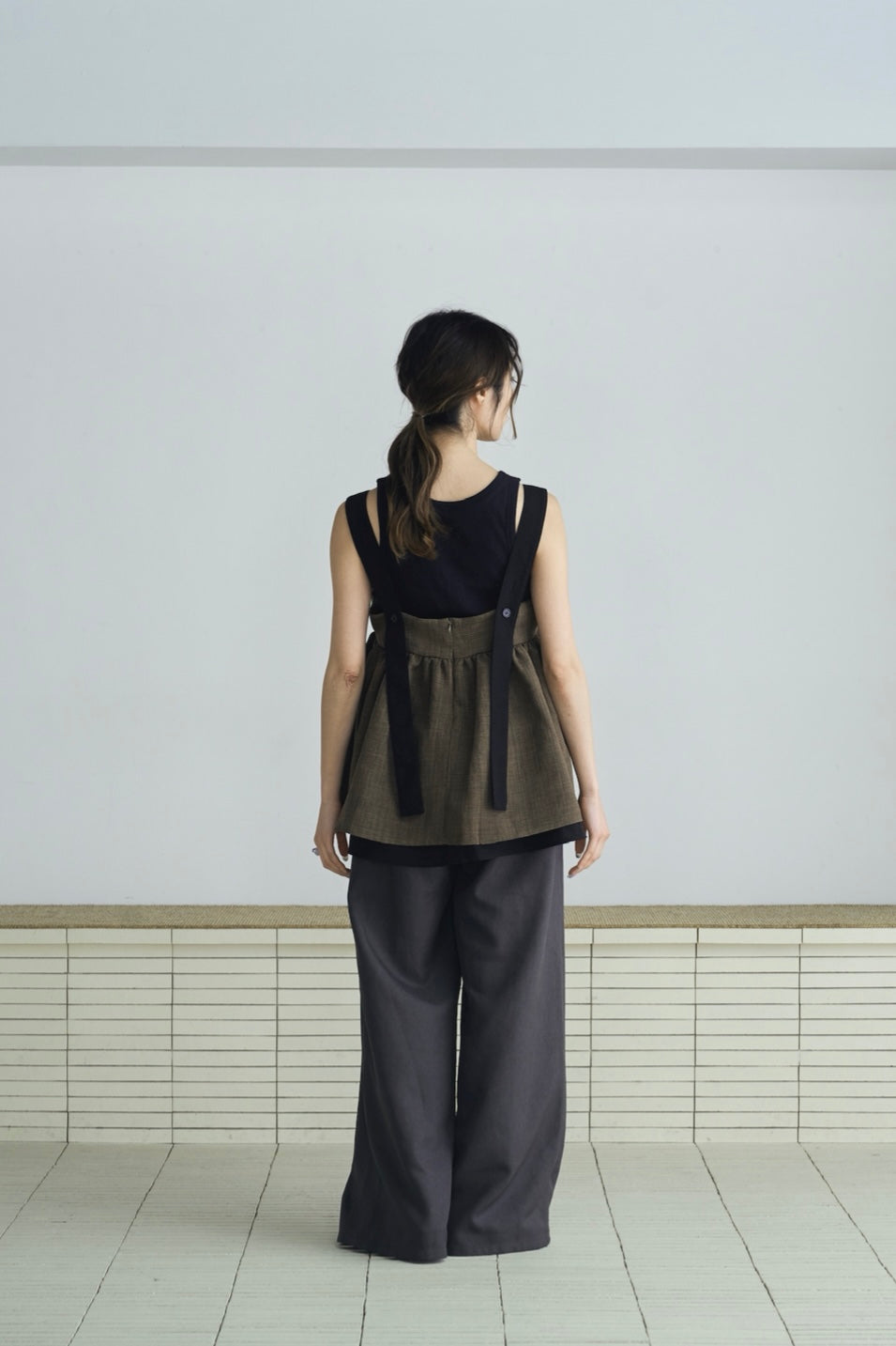 tweed tiered camisole