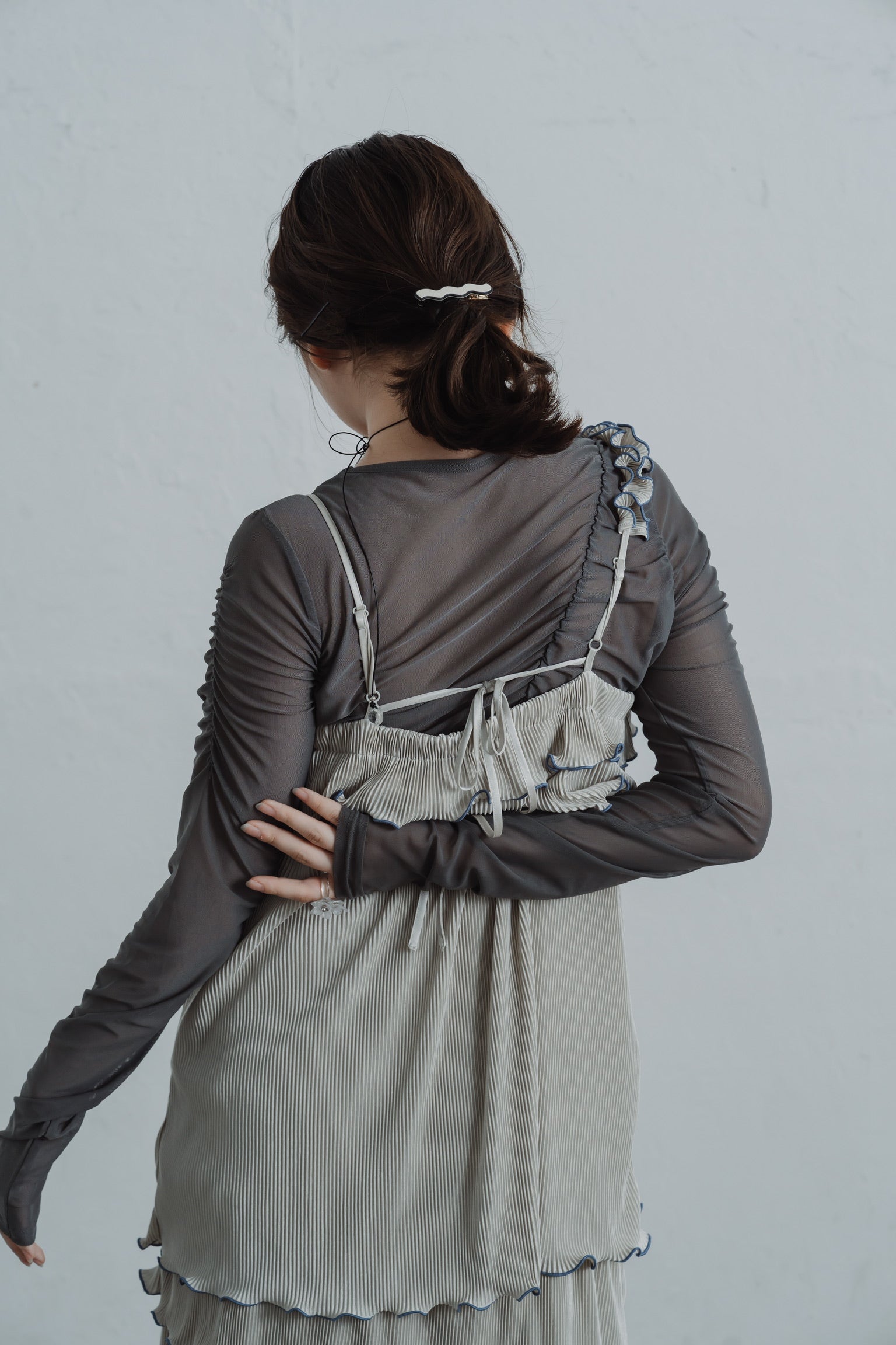 asymmetryl mellow tiered onepiece