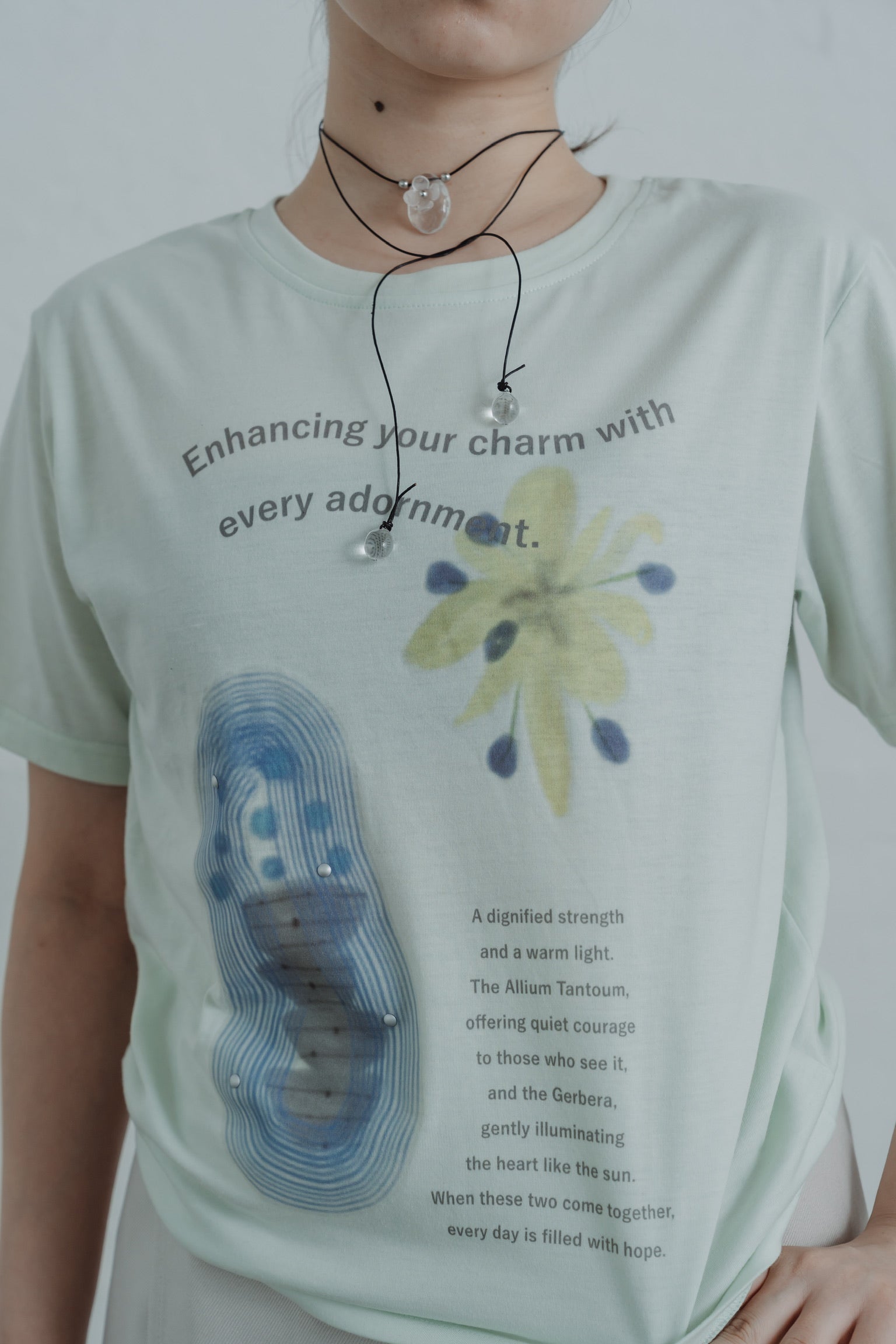 bloom with edge t-shirt