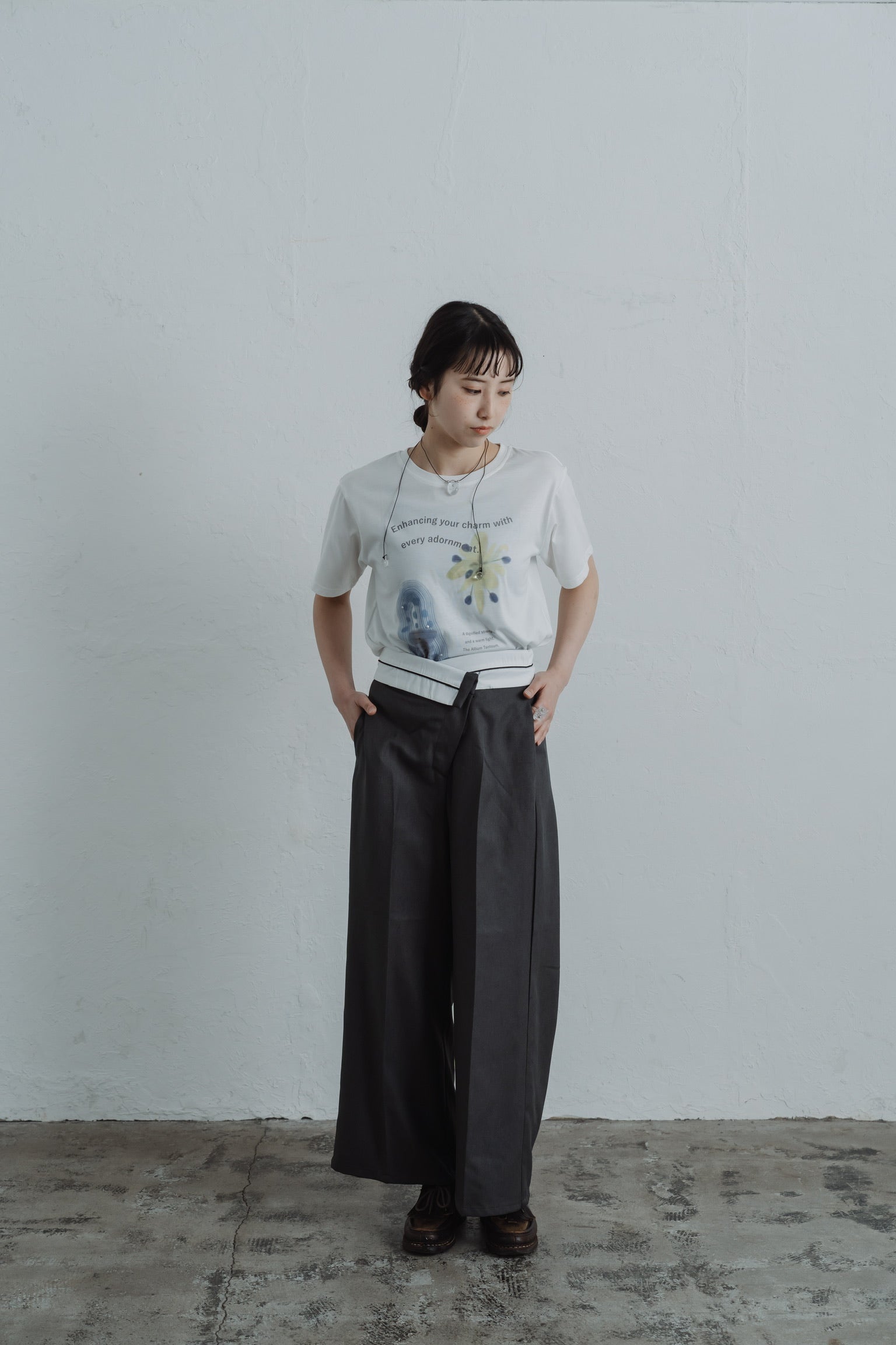 bloom with edge t-shirt