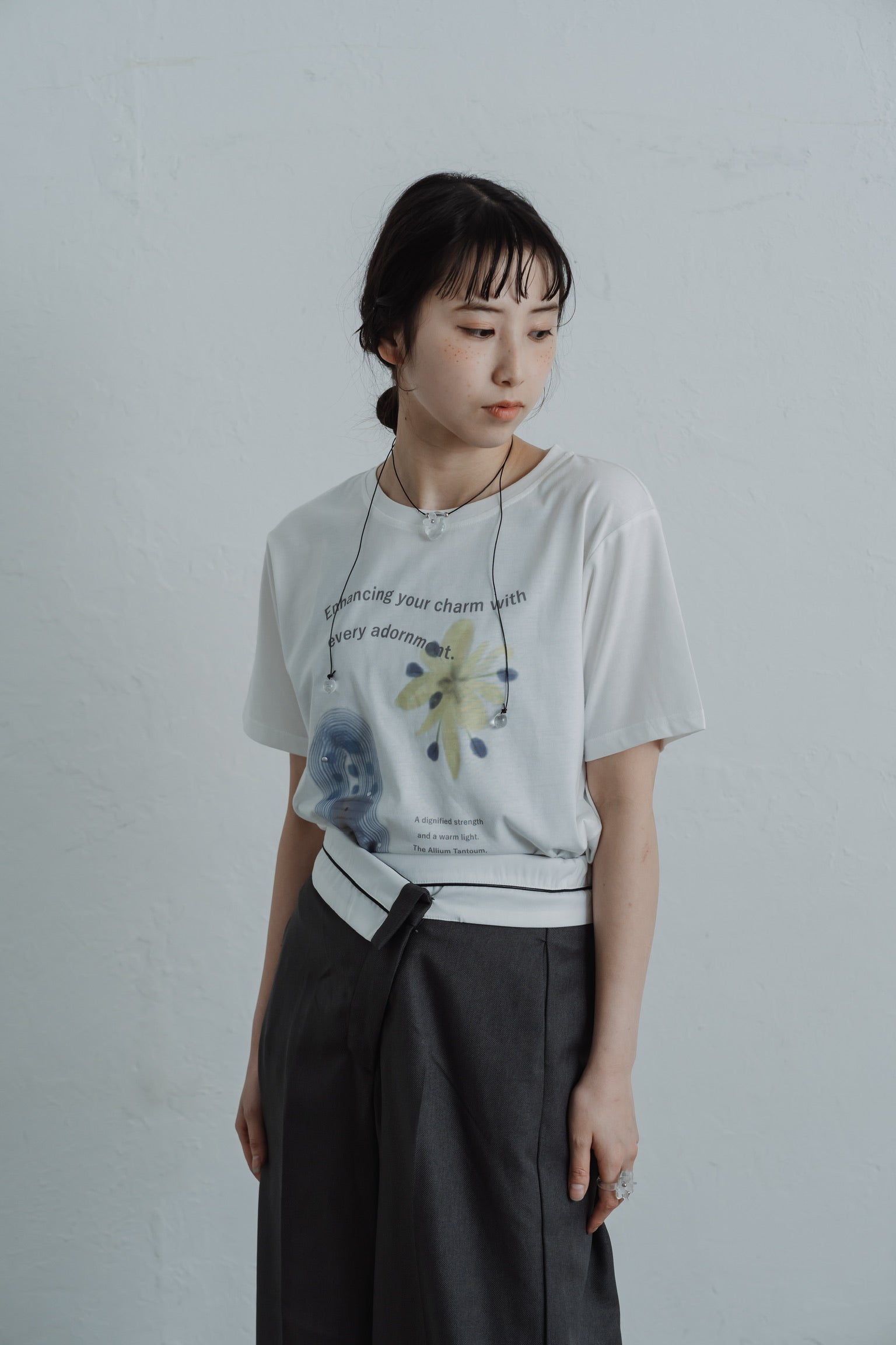 bloom with edge t-shirt