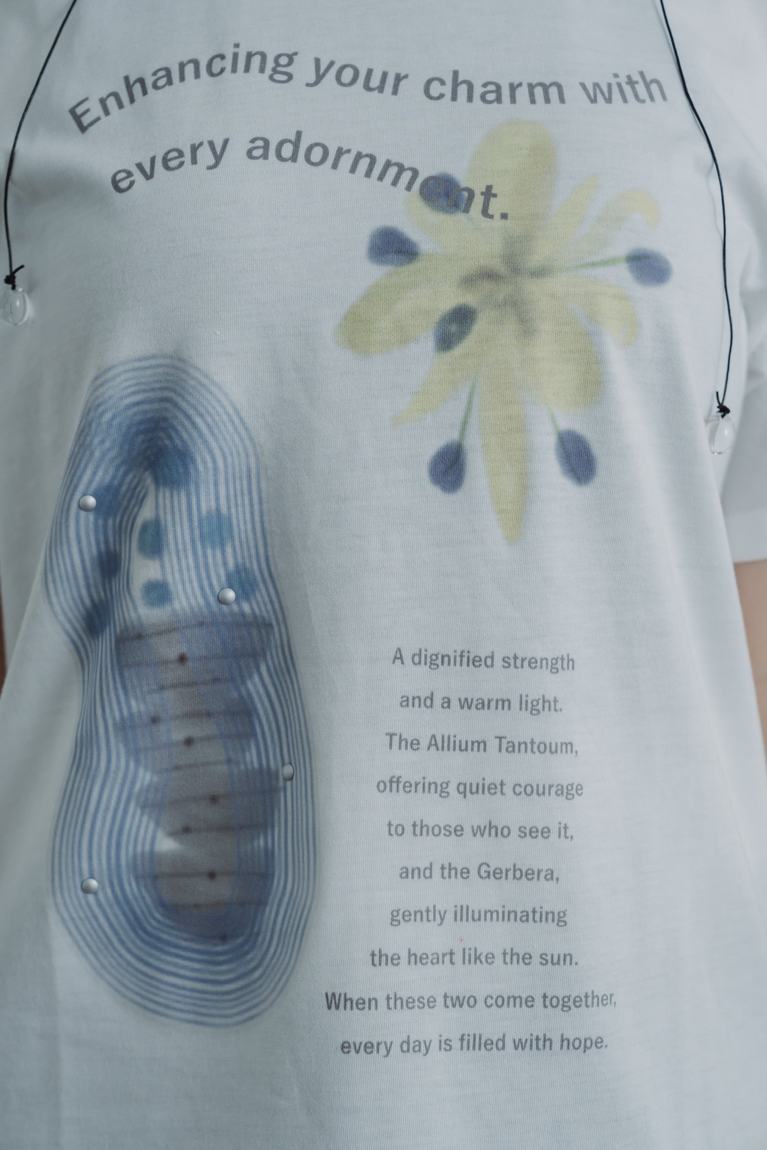 bloom with edge t-shirt