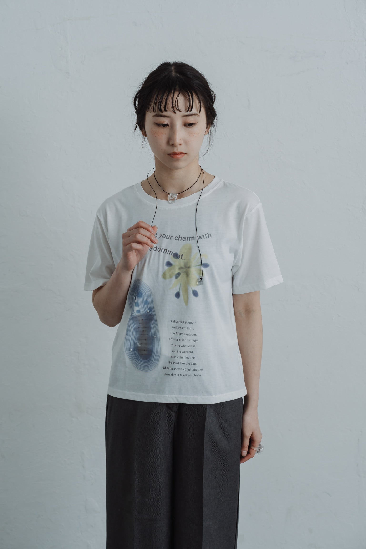 bloom with edge t-shirt