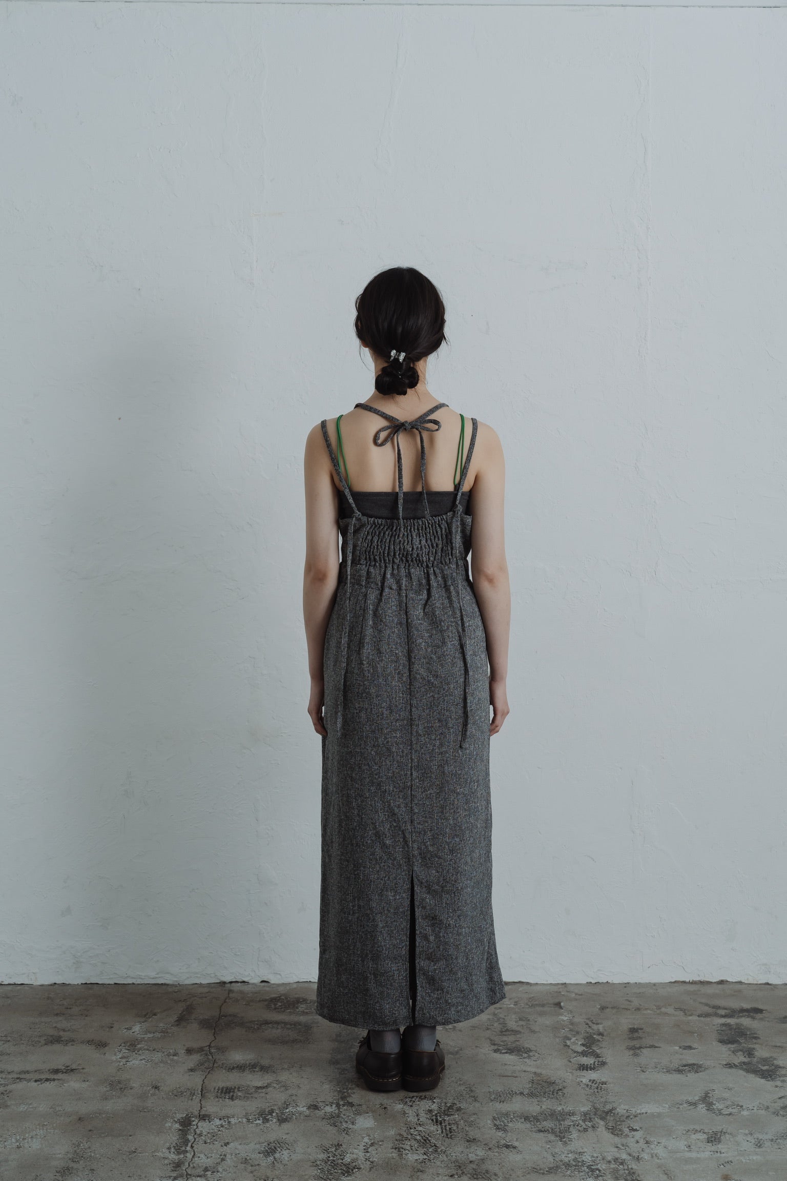 tweed halter cami one-piece