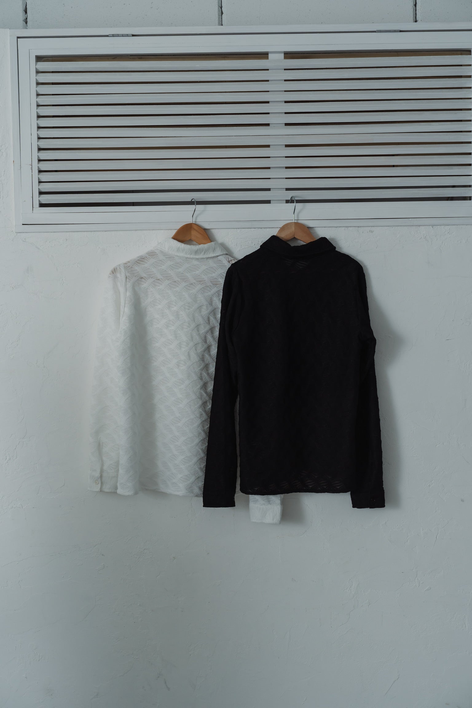 lace jacquard hook shirt