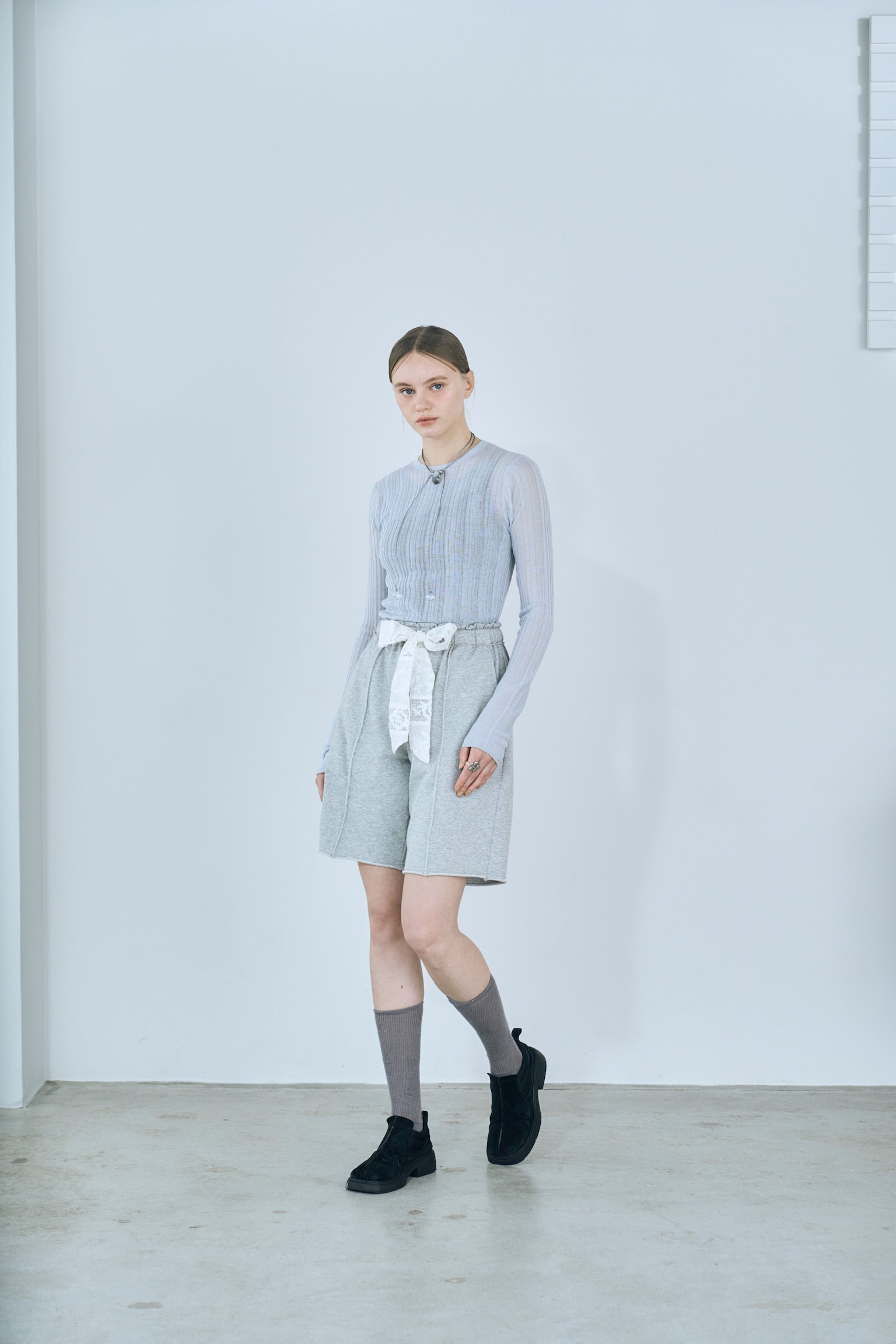 rib sheer tops