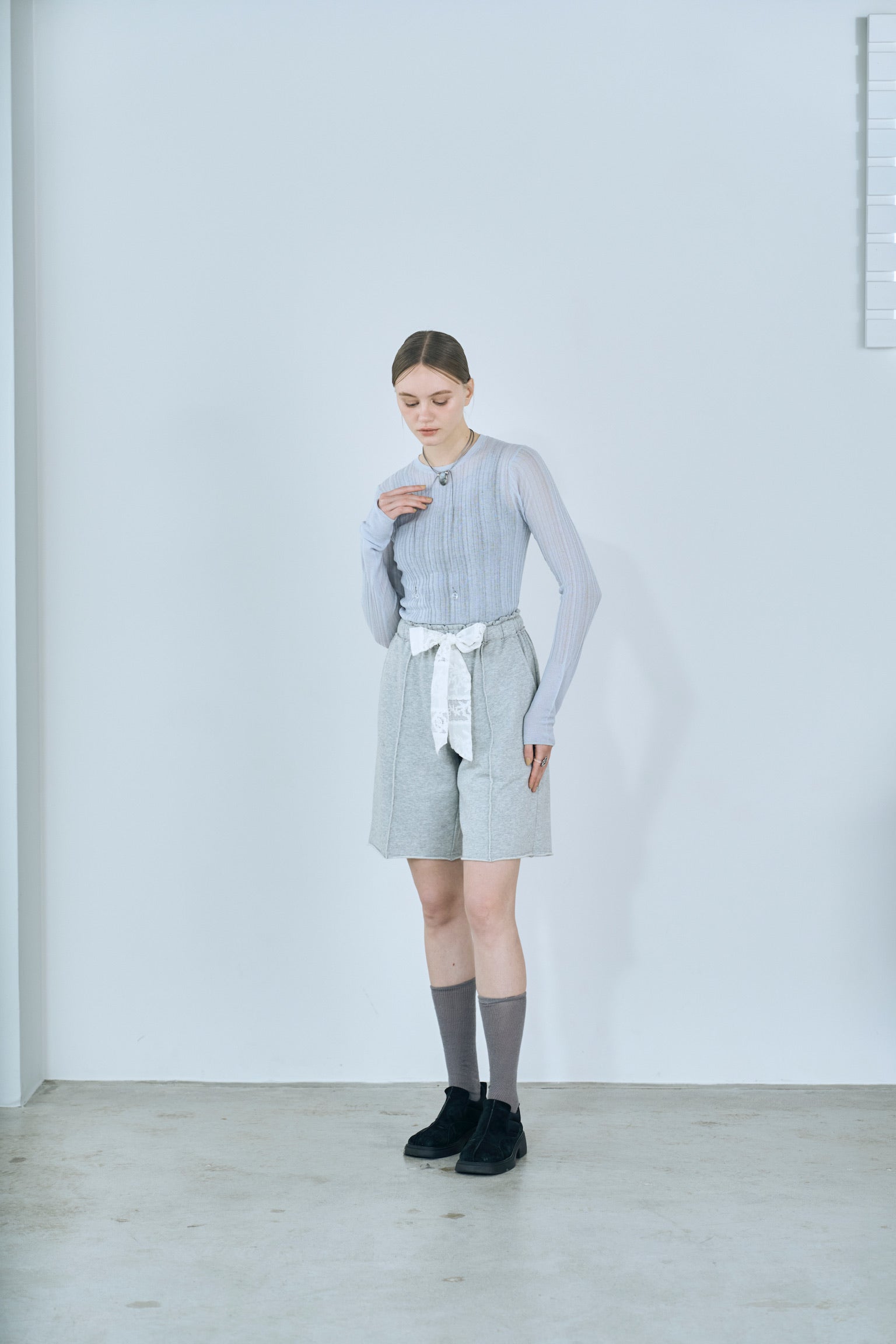 rib sheer tops