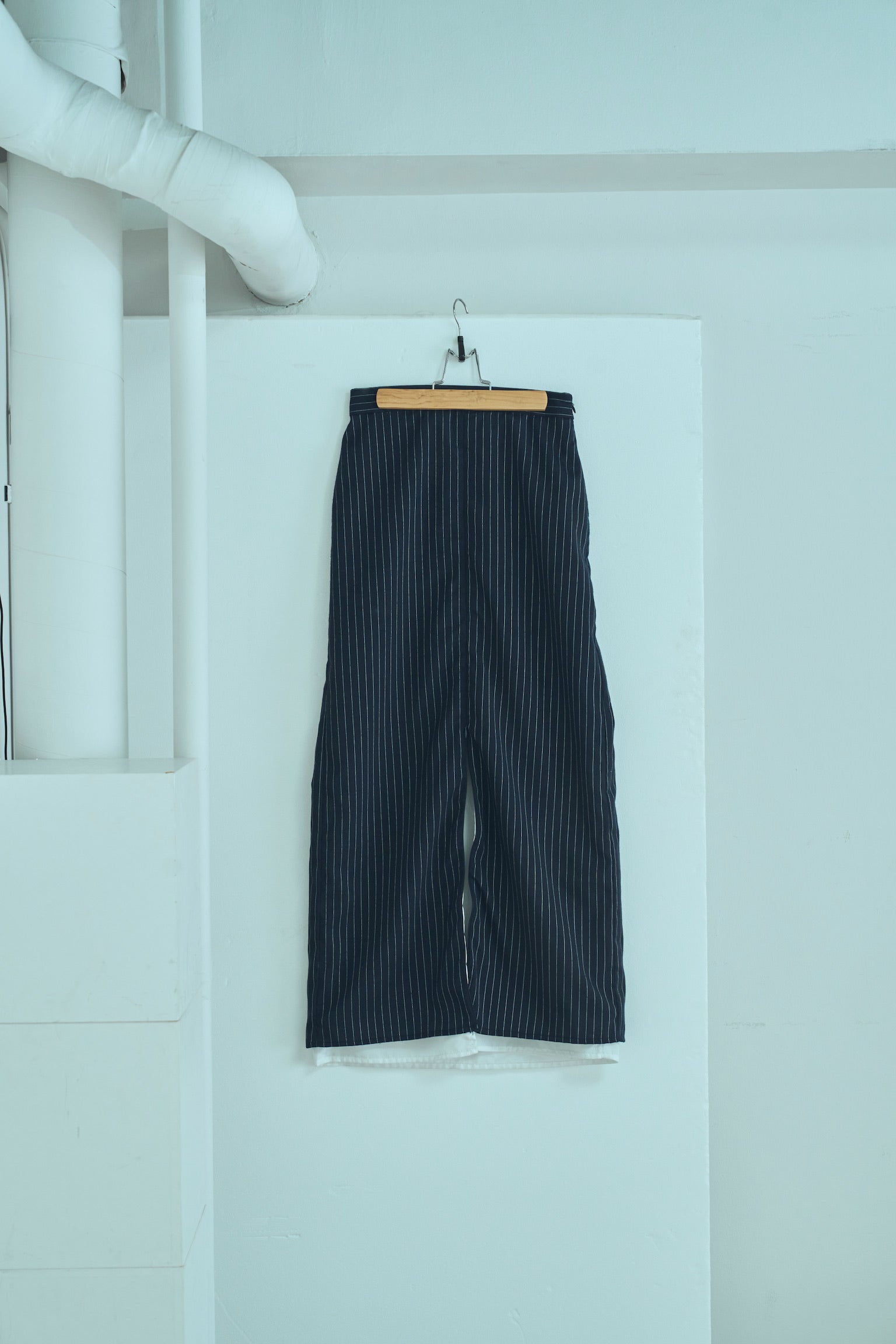 stripe long skirt