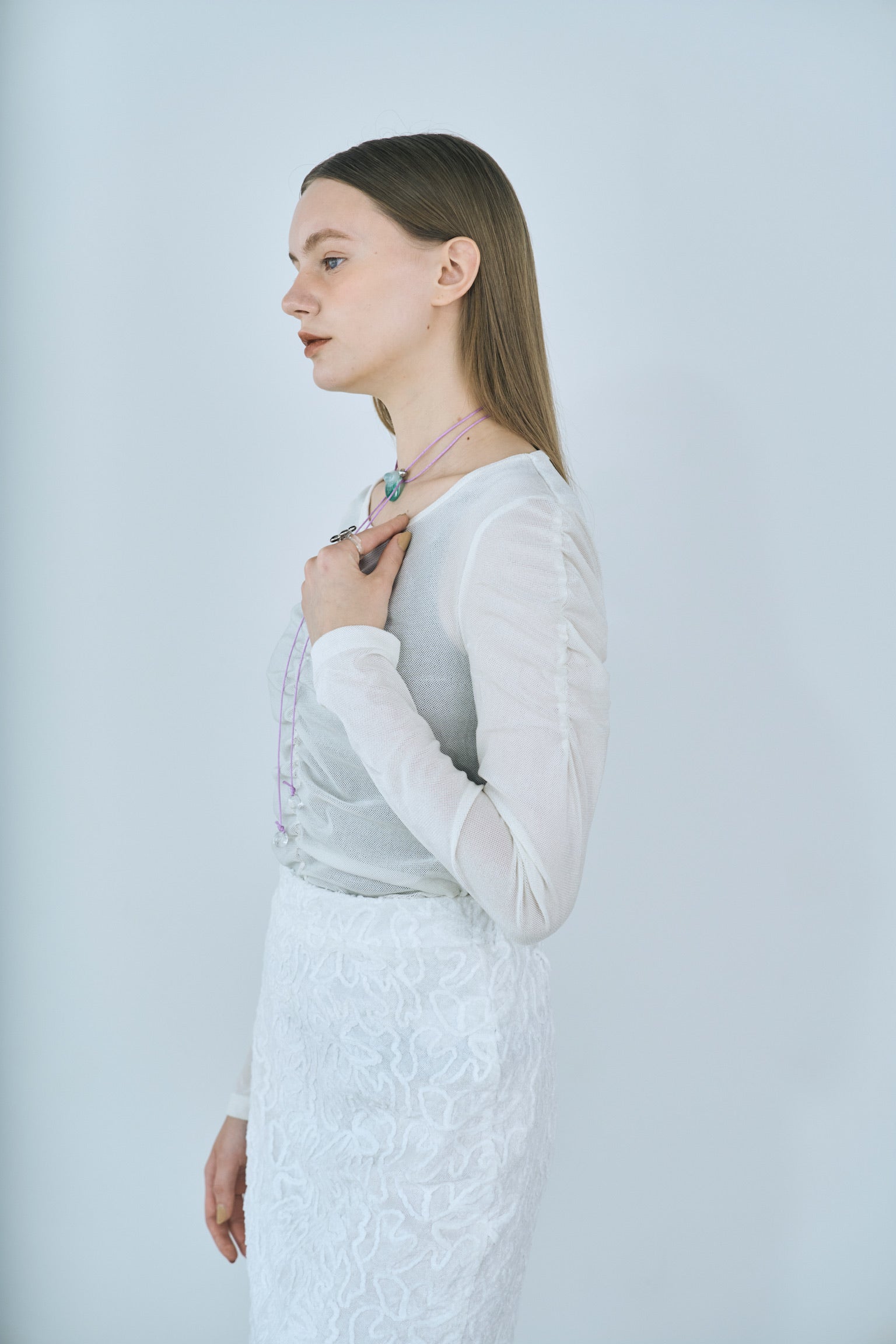 velour shirring tops