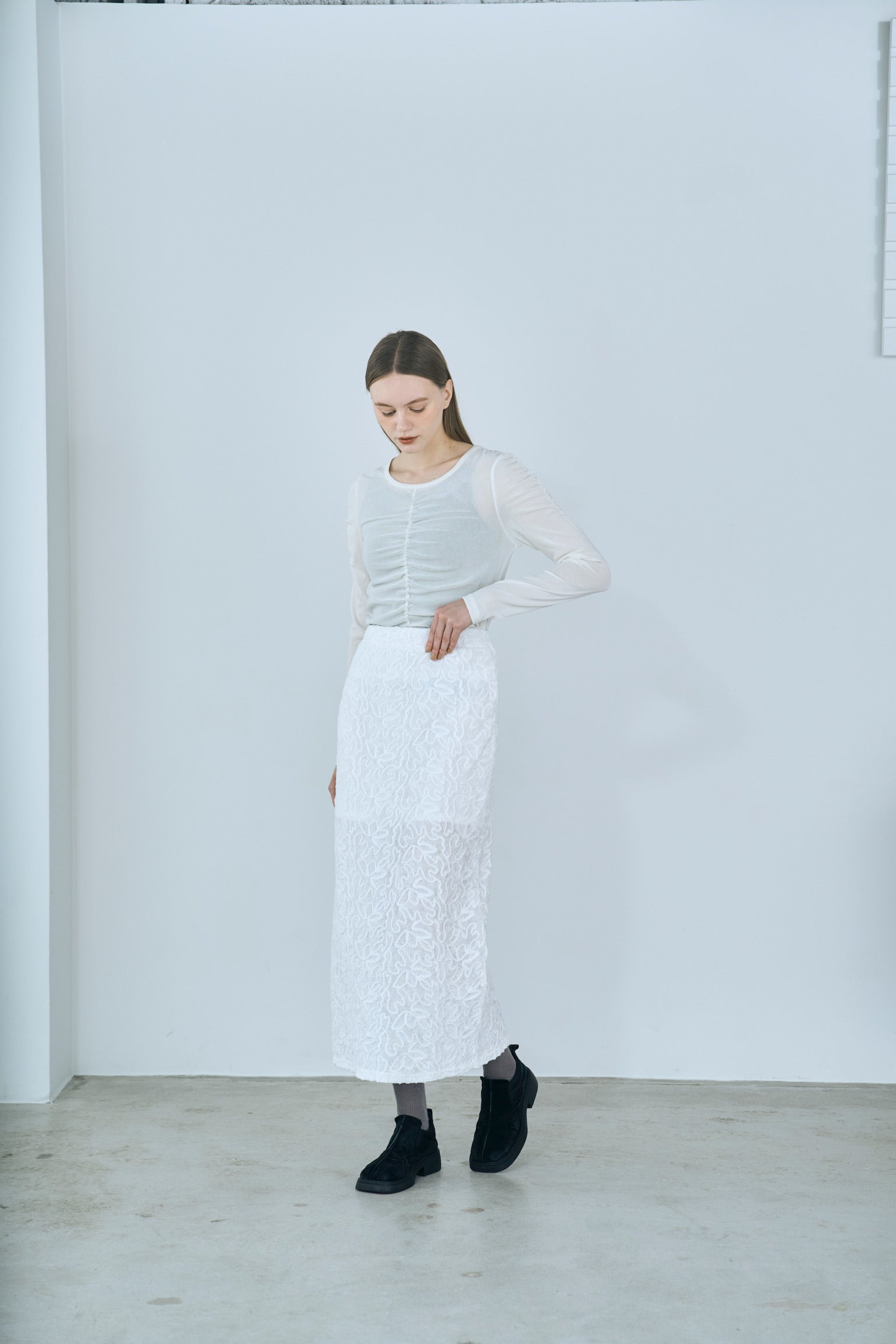 cord velour skirt