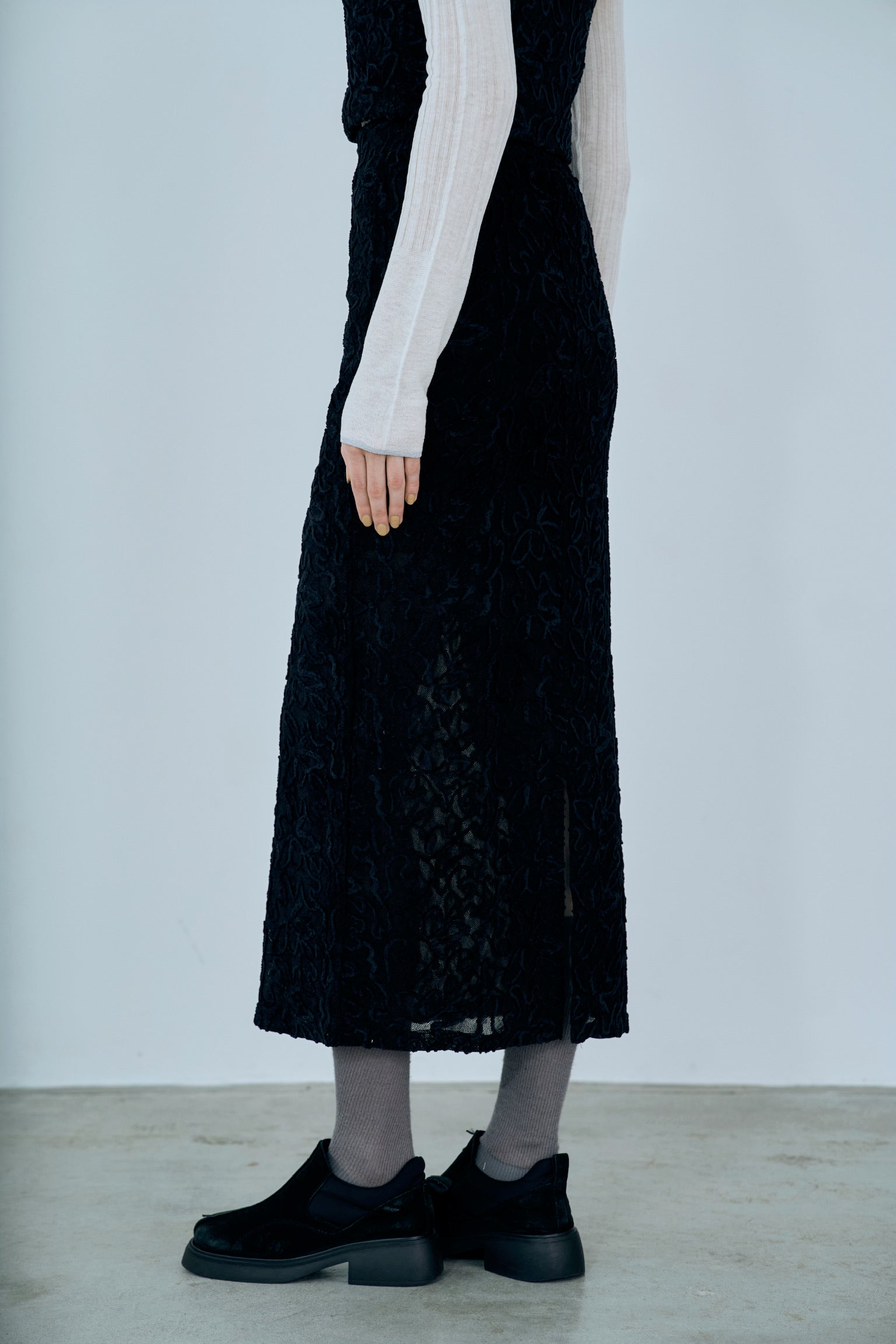 cord velour skirt
