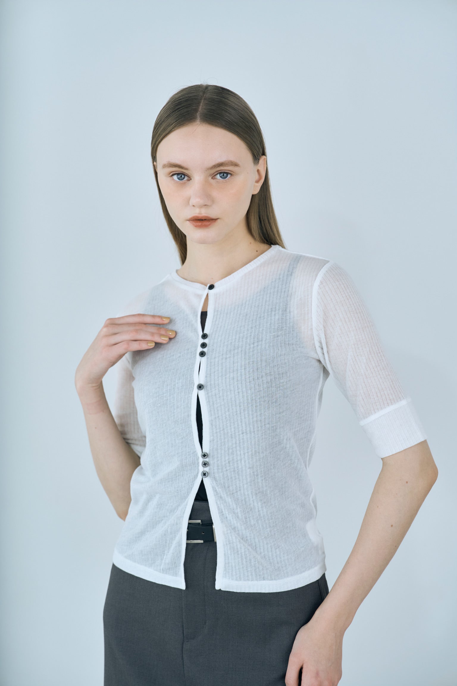 front button rib tops