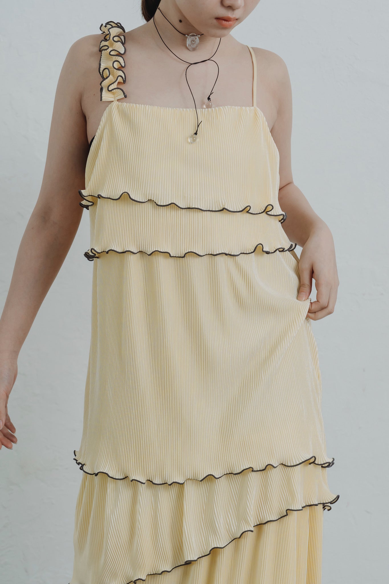 asymmetryl mellow tiered onepiece