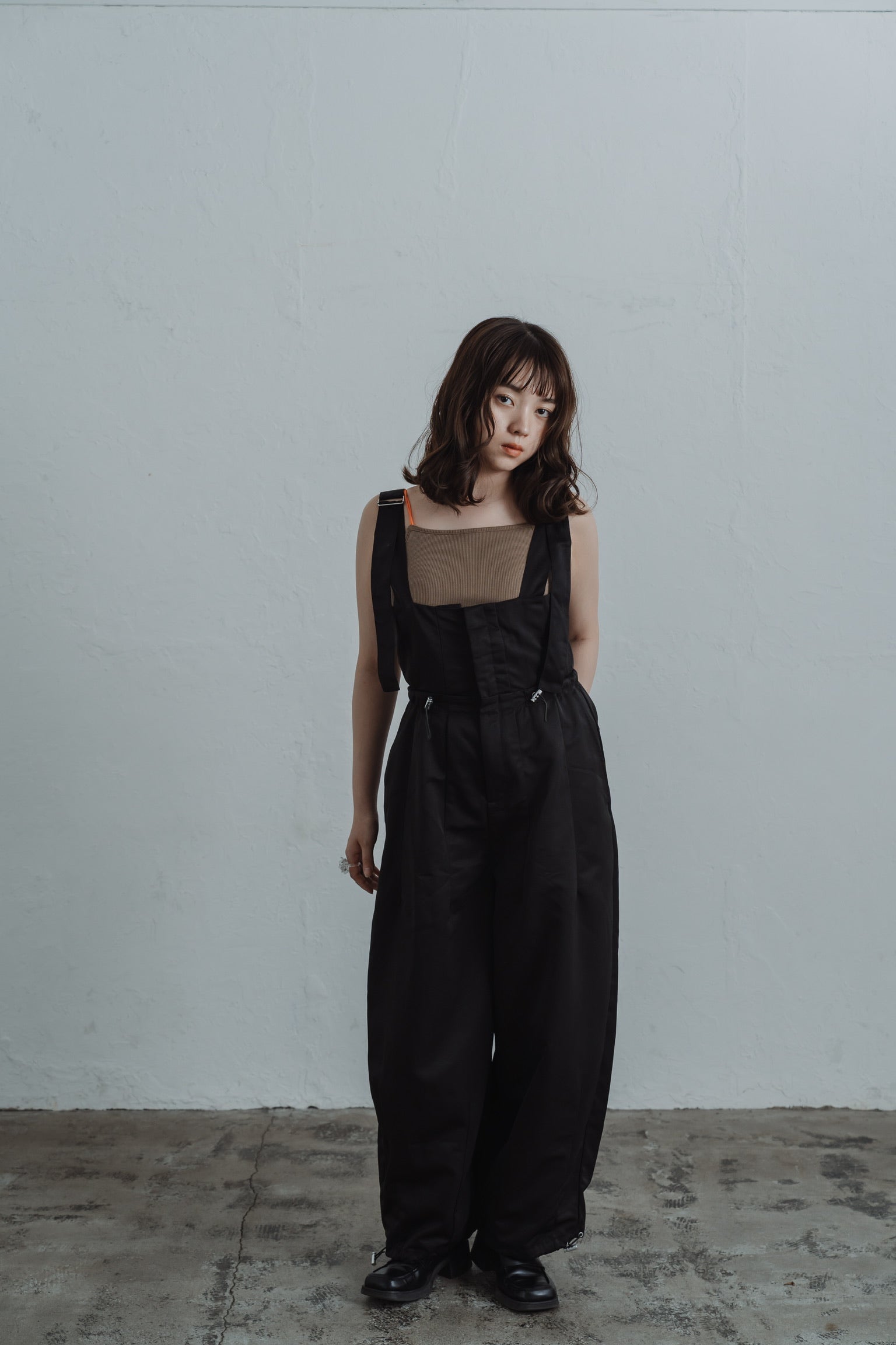 twill parachute overalls
