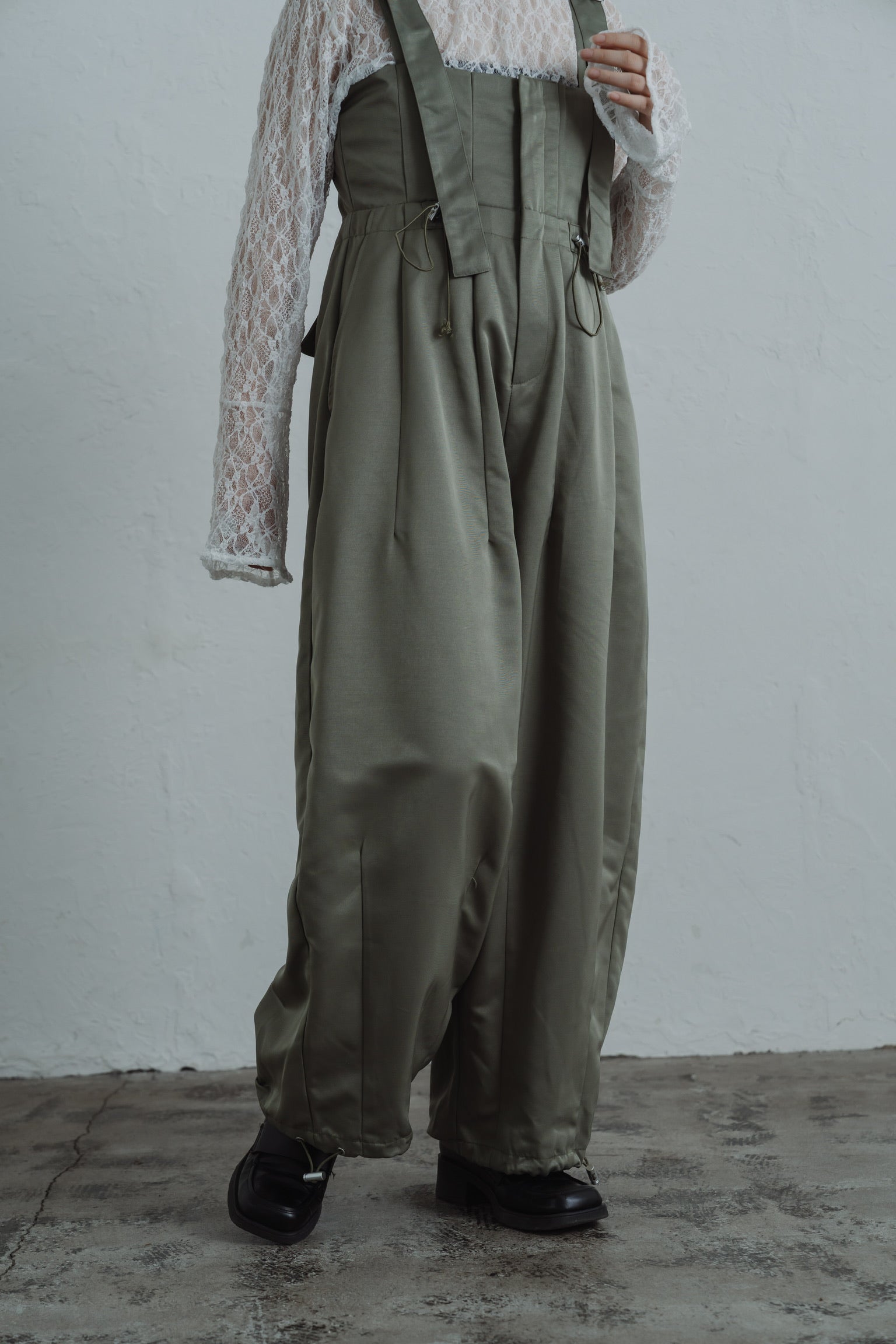 twill parachute overalls