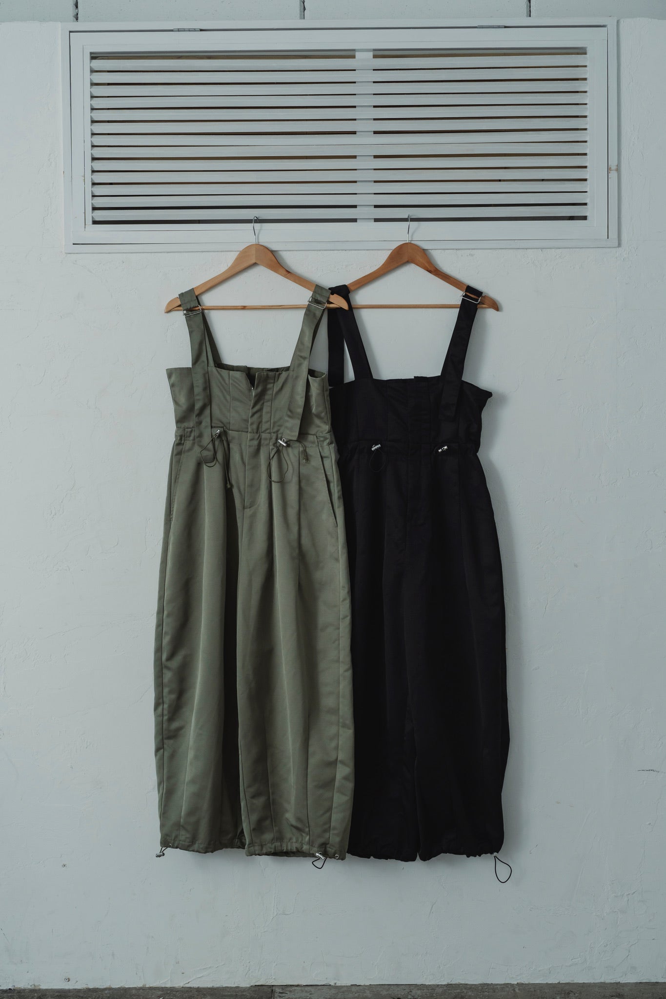 twill parachute overalls