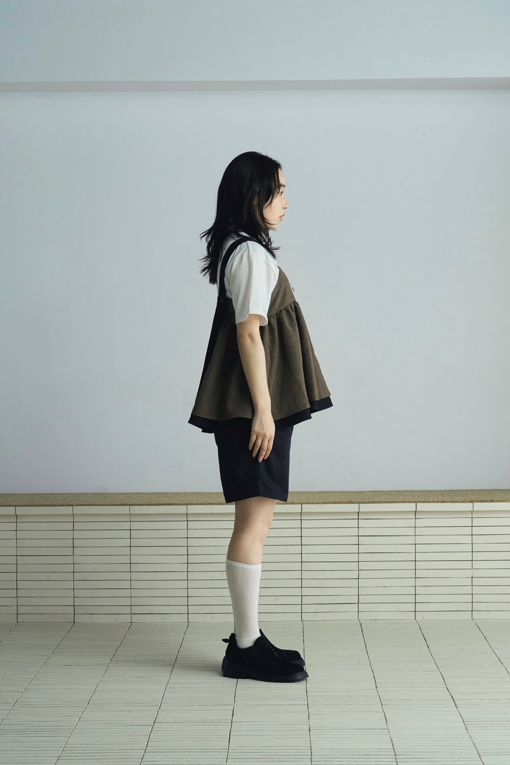 tweed tiered camisole