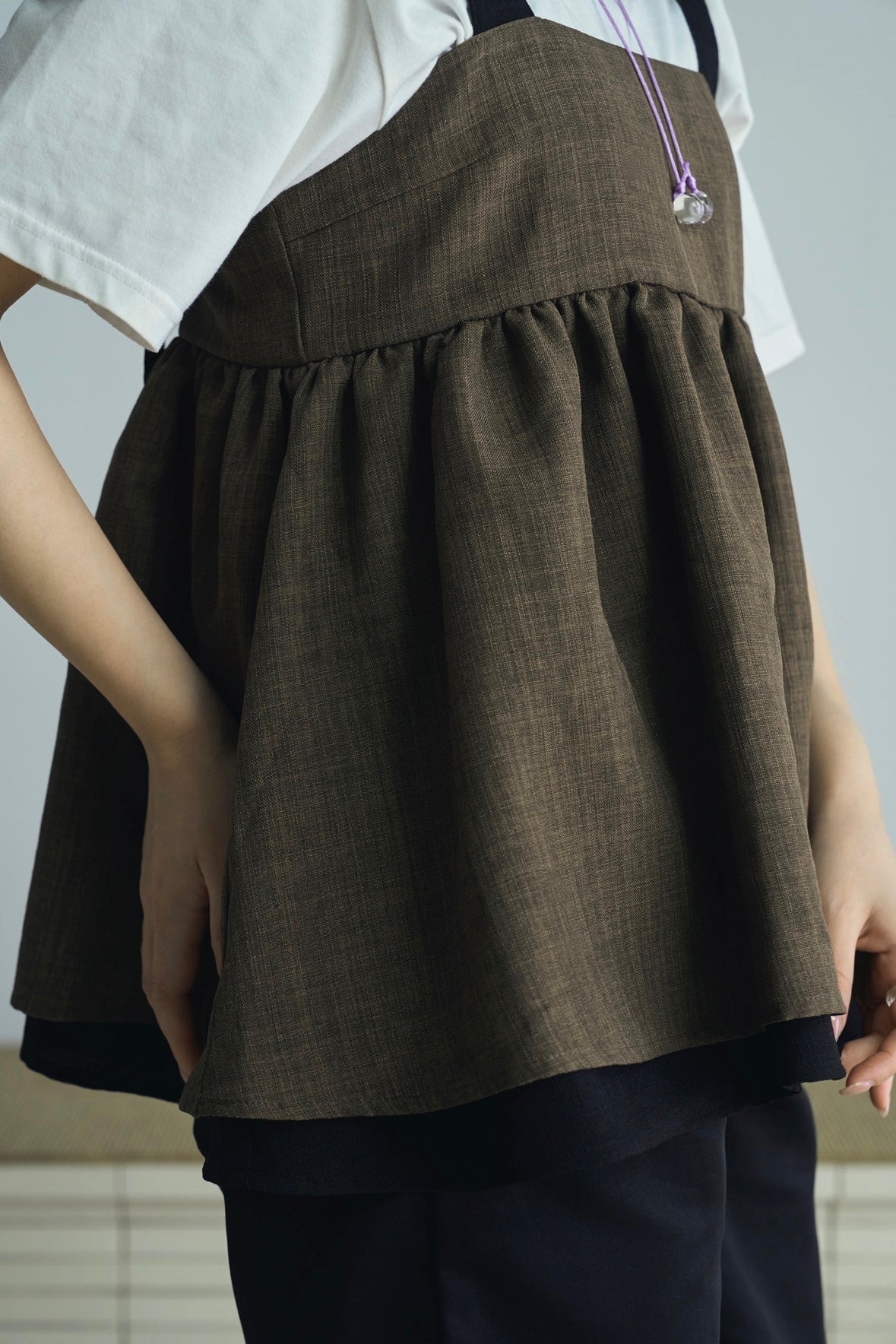 tweed tiered camisole