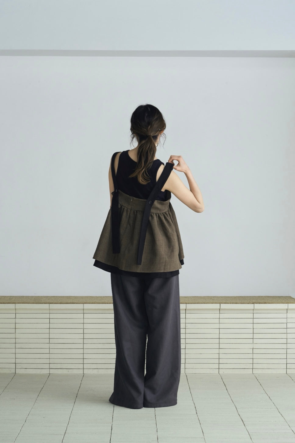 tweed tiered camisole