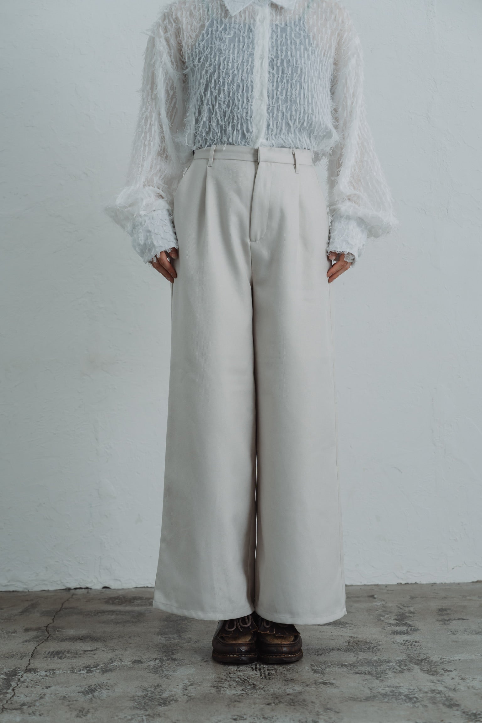 2way layered  skirt pants