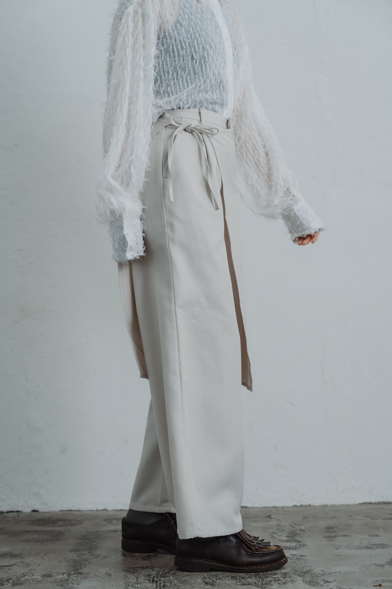 2way layered  skirt pants