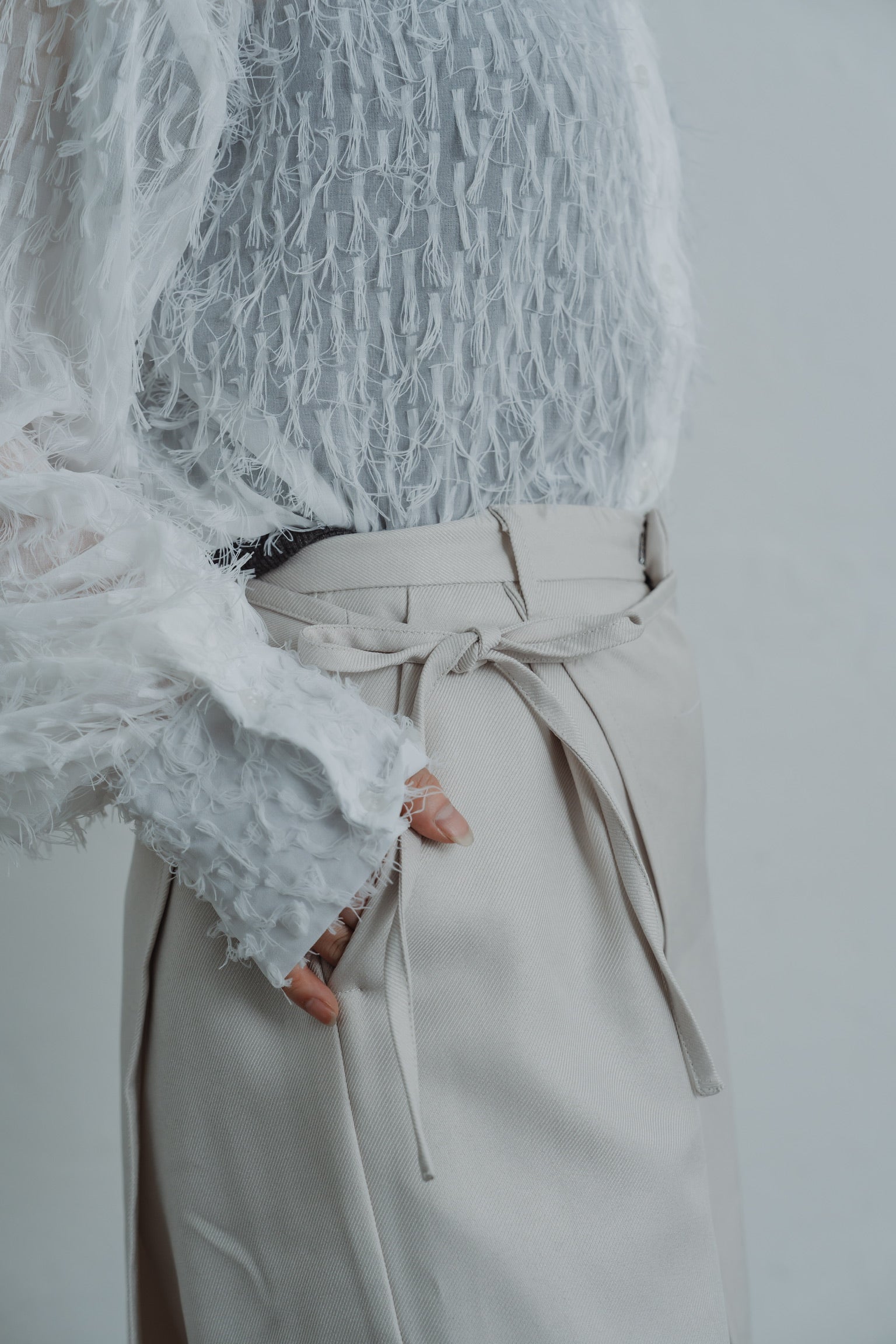 2way layered  skirt pants