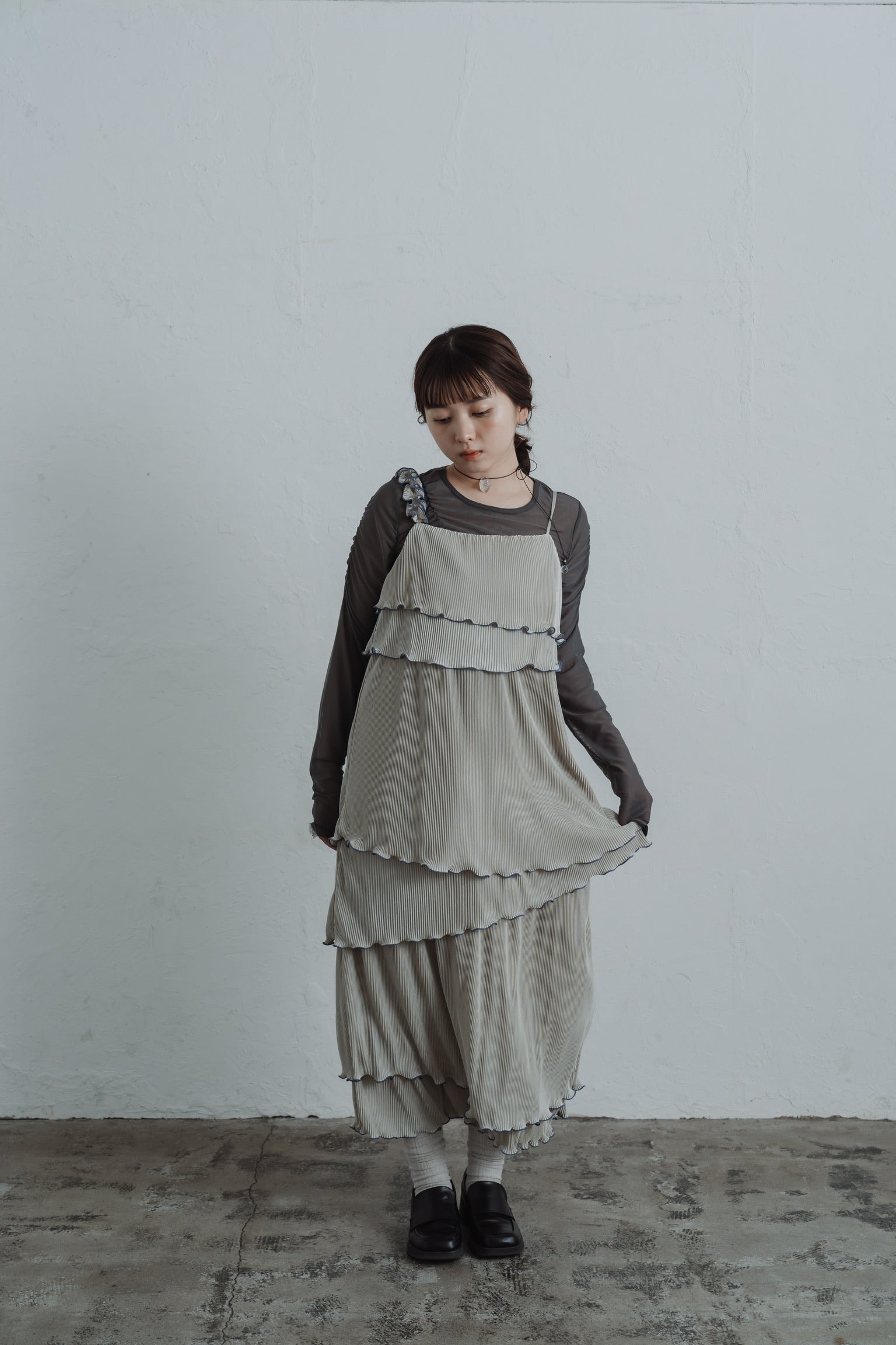 asymmetryl mellow  tiered onepiece