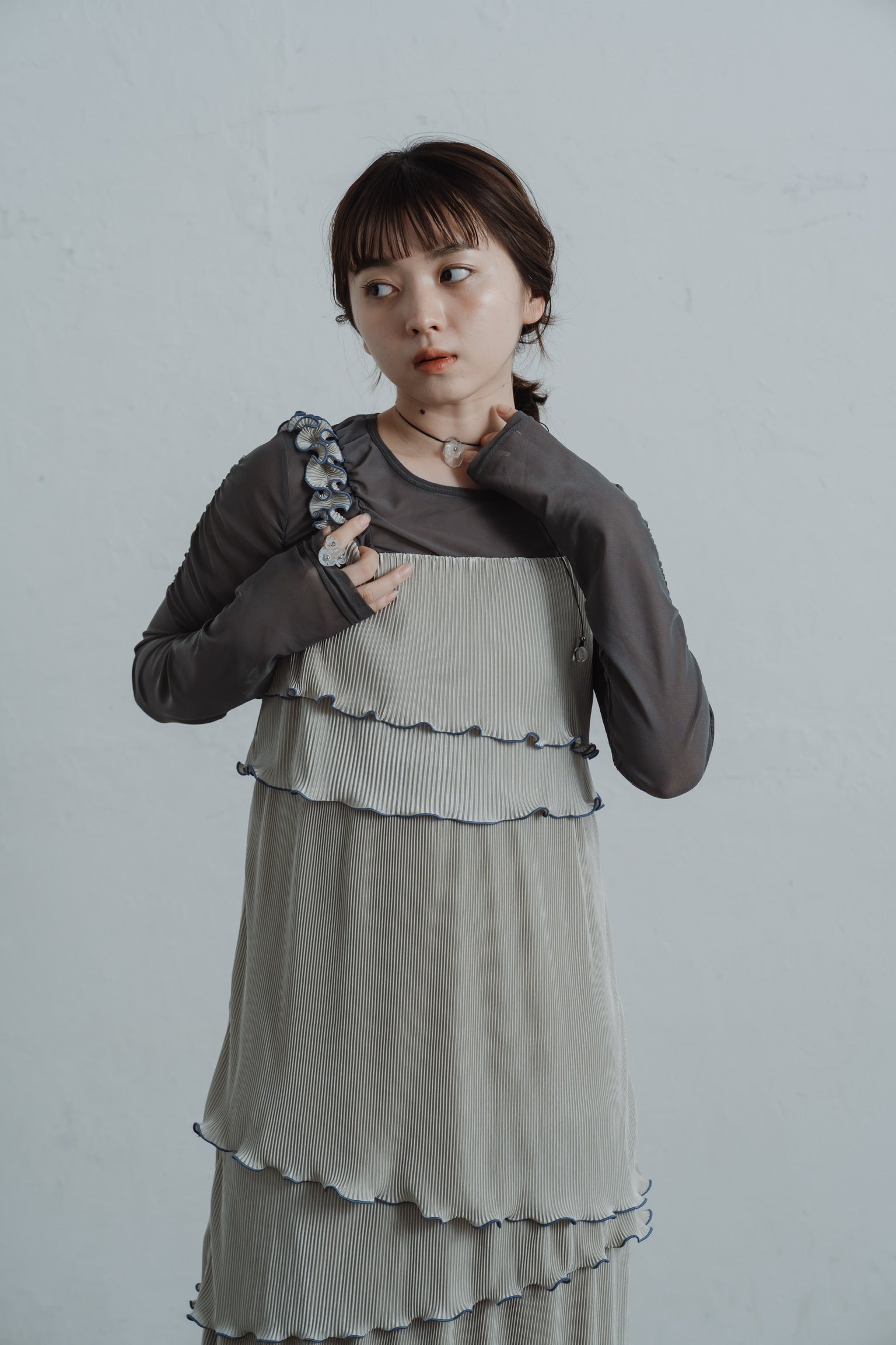 asymmetryl mellow  tiered onepiece