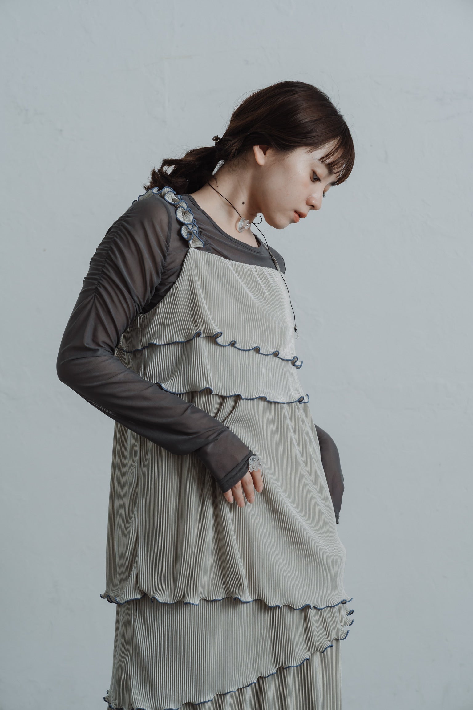 asymmetryl mellow  tiered onepiece