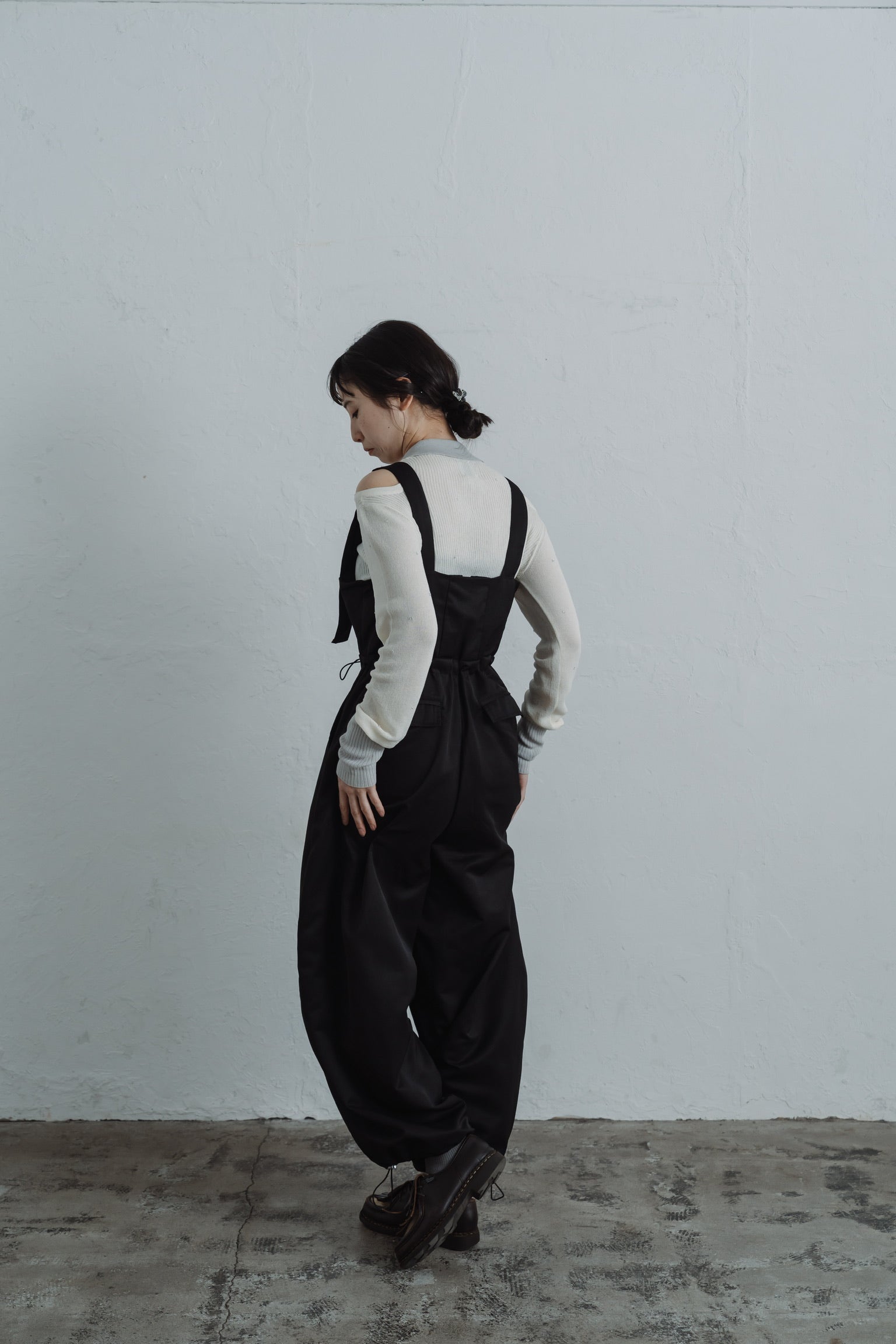 stone sheer polo knit