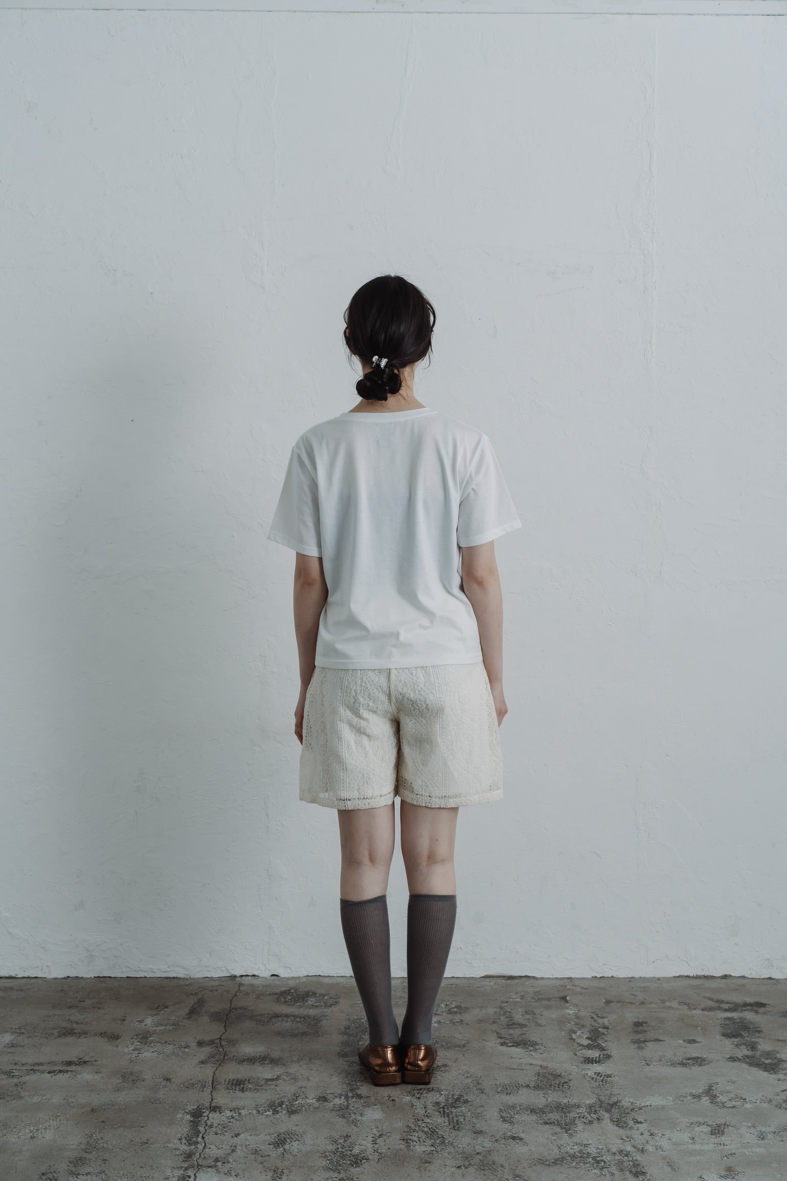 lace half pants