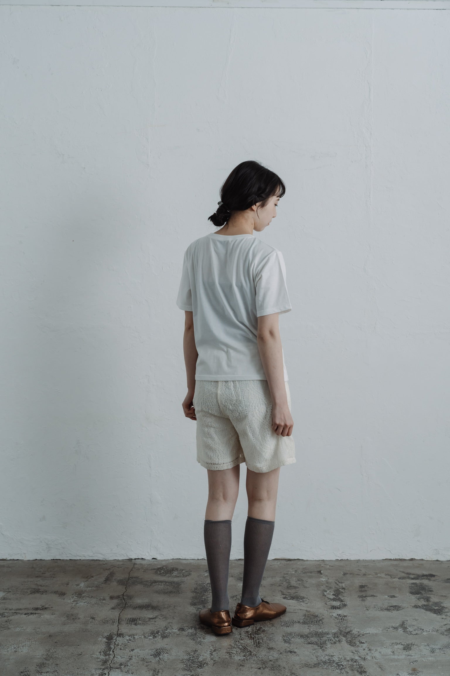 lace half pants