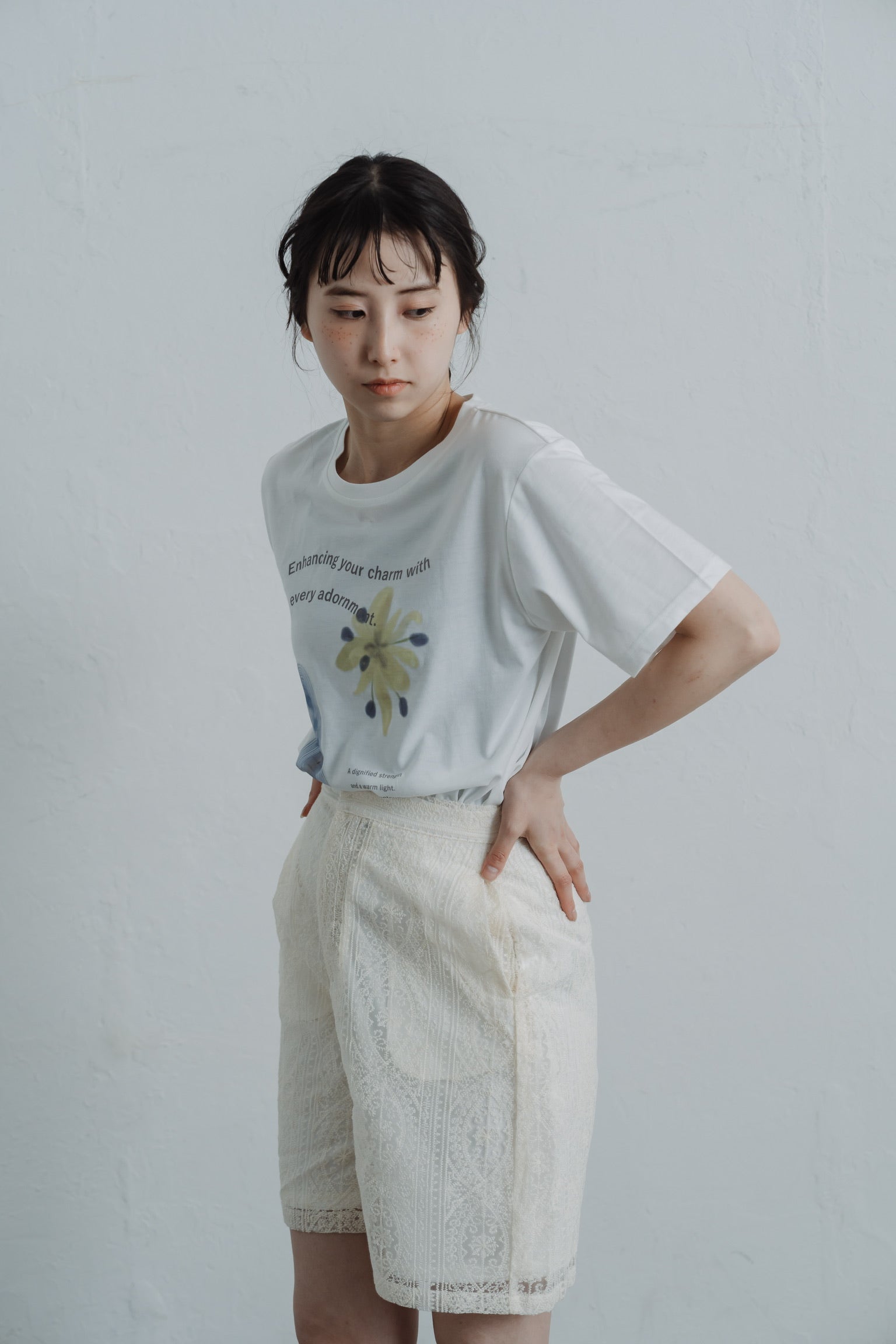 lace half pants