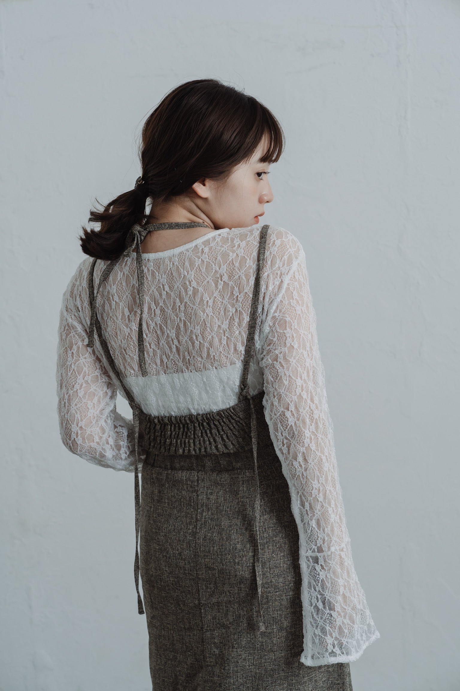 tweed halter cami one-piece