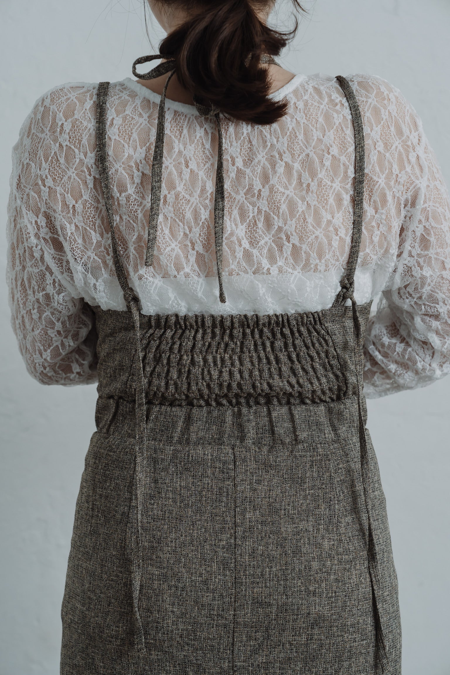 tweed halter cami one-piece
