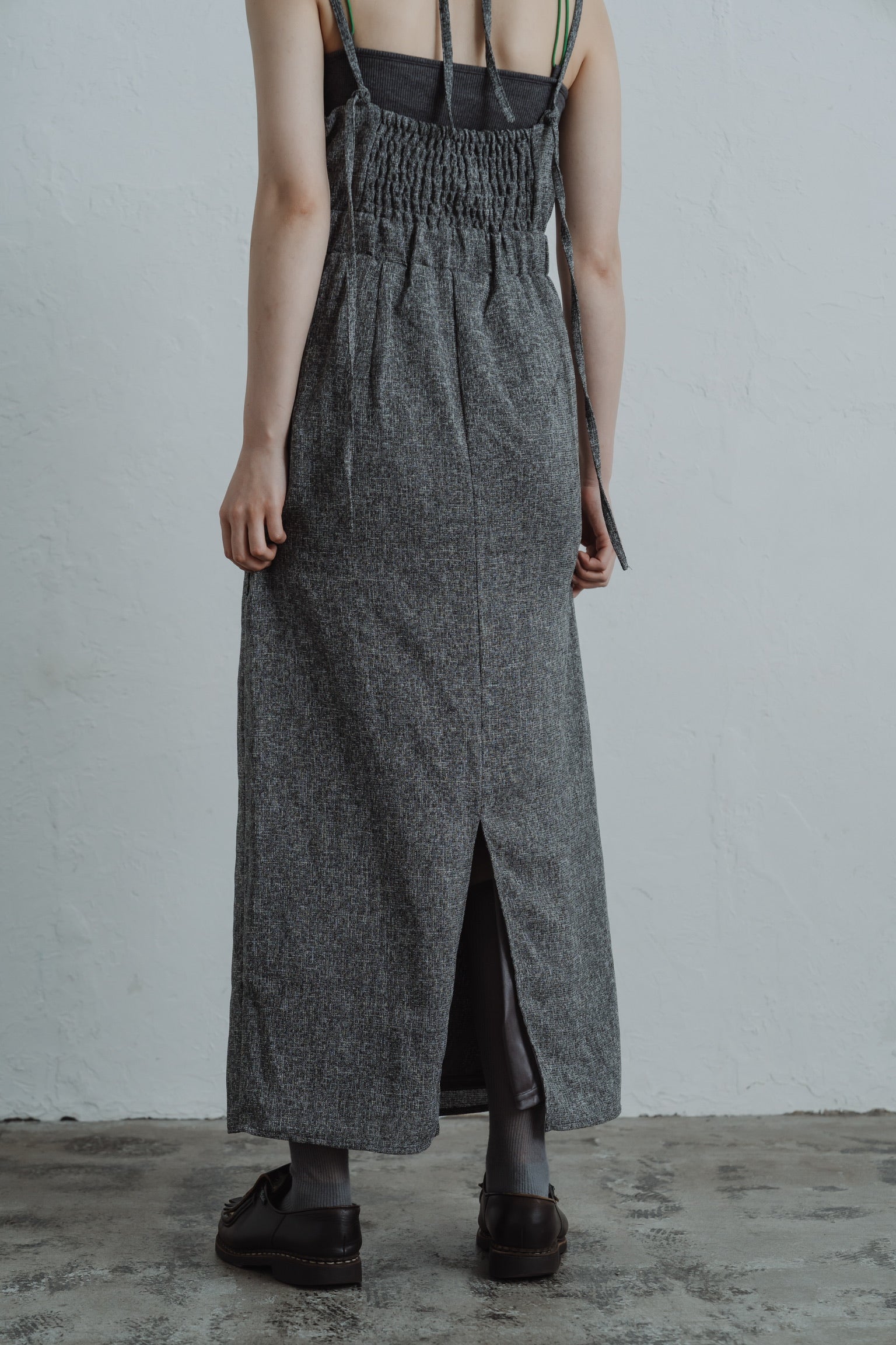 tweed halter cami one-piece