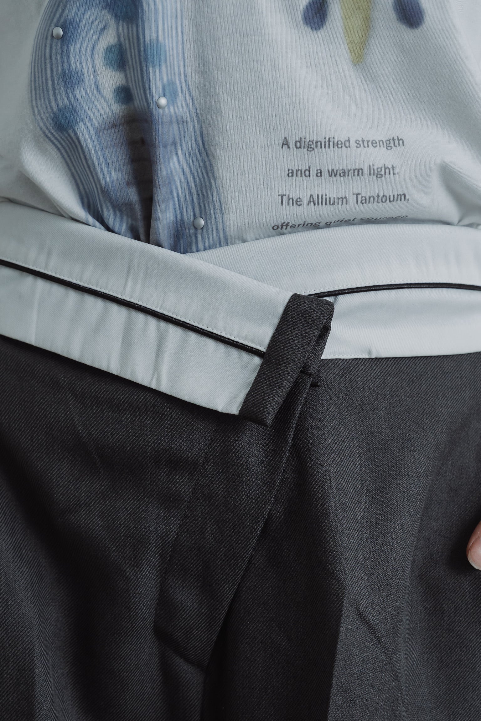 high waist tuck pants