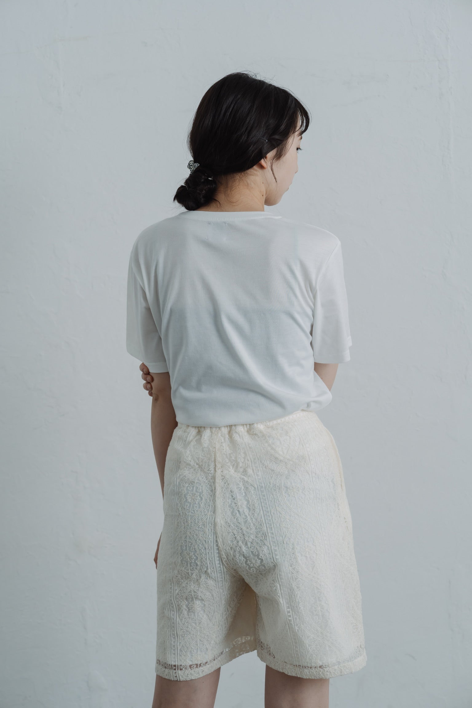 lace half pants