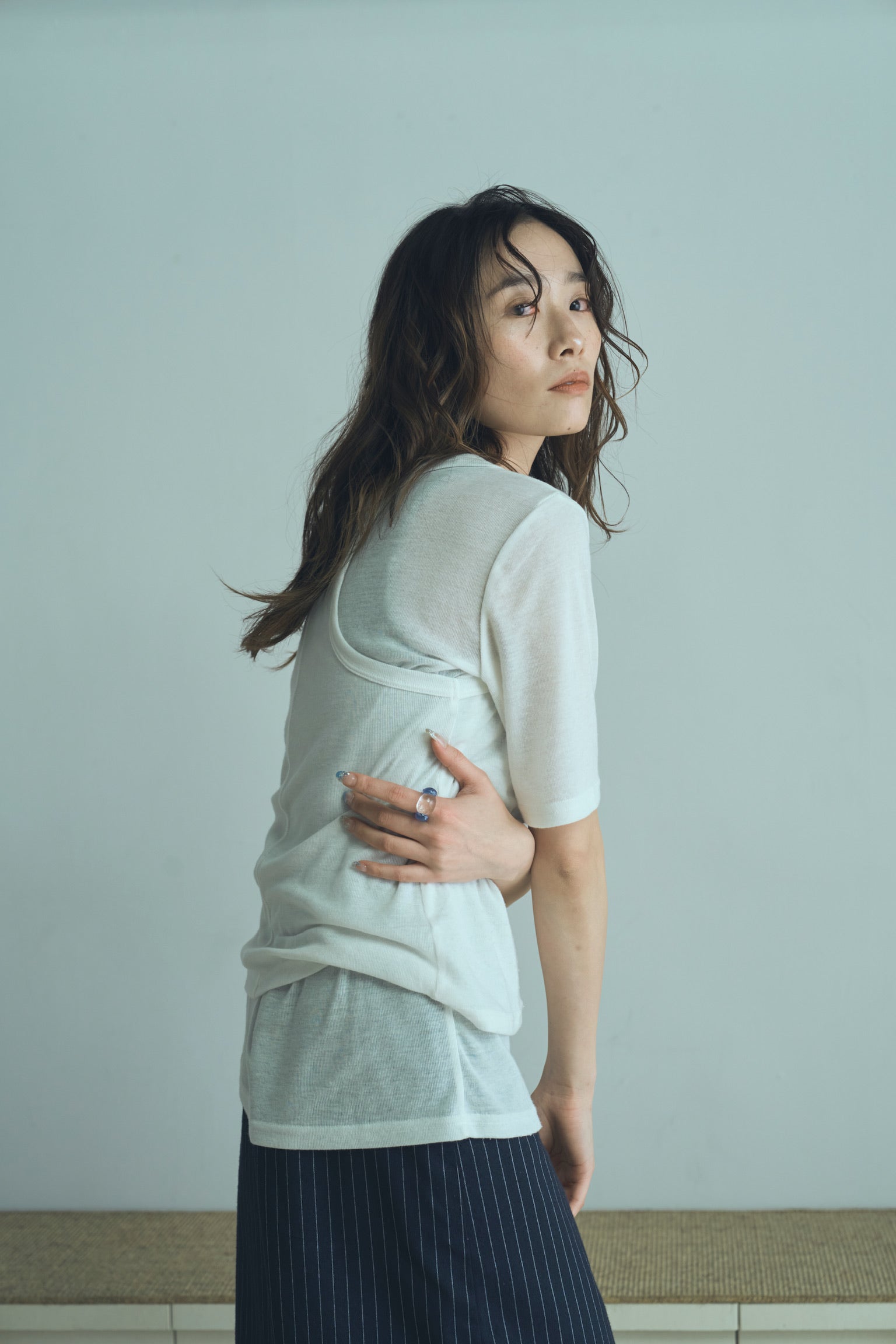 layered sheer twin tops