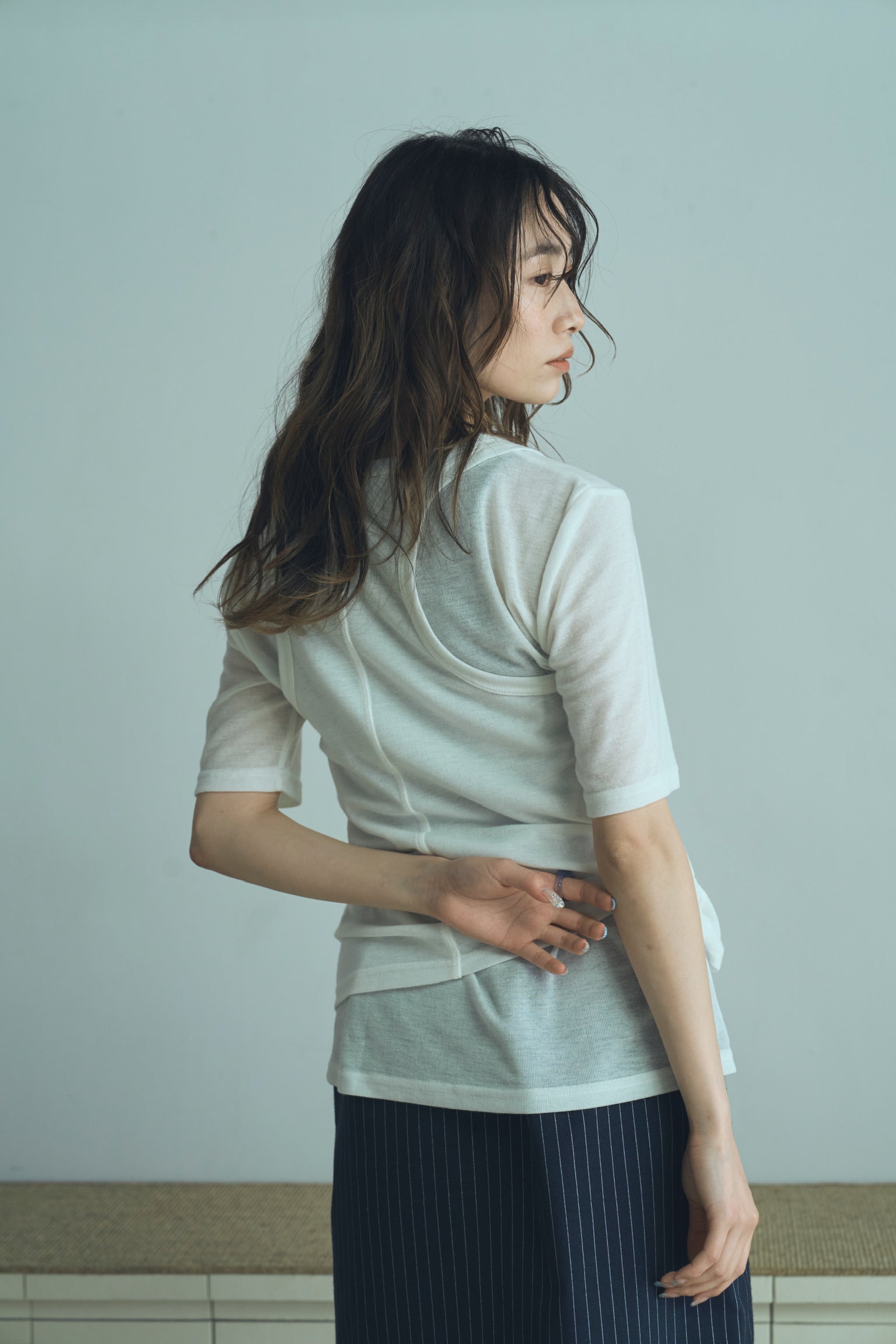 layered sheer twin tops