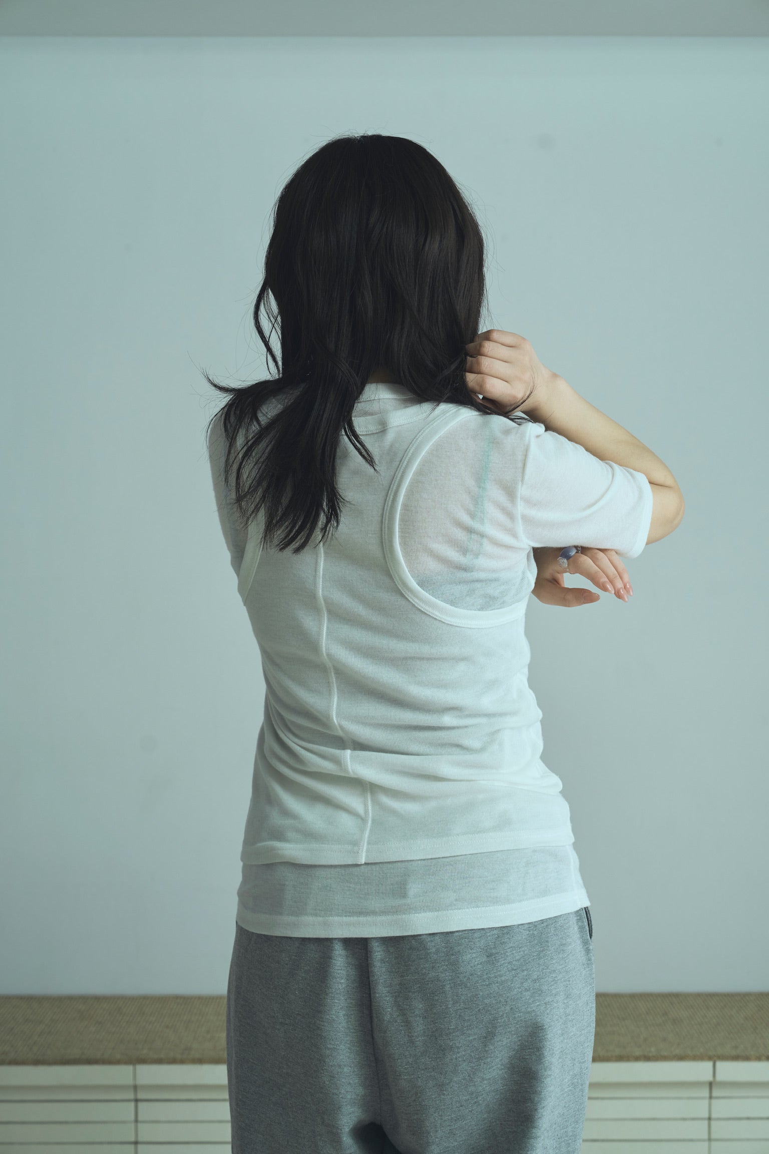 layered sheer twin tops