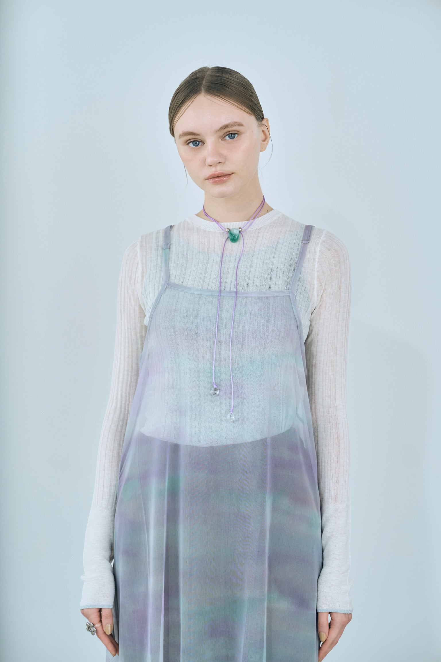 rib sheer tops