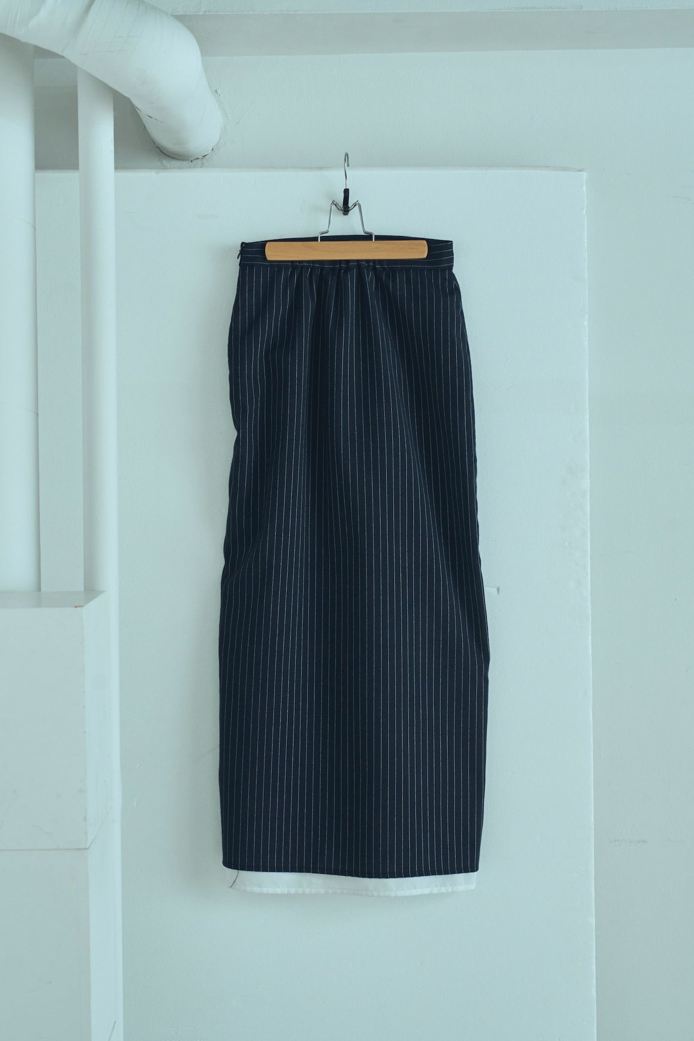 stripe long skirt