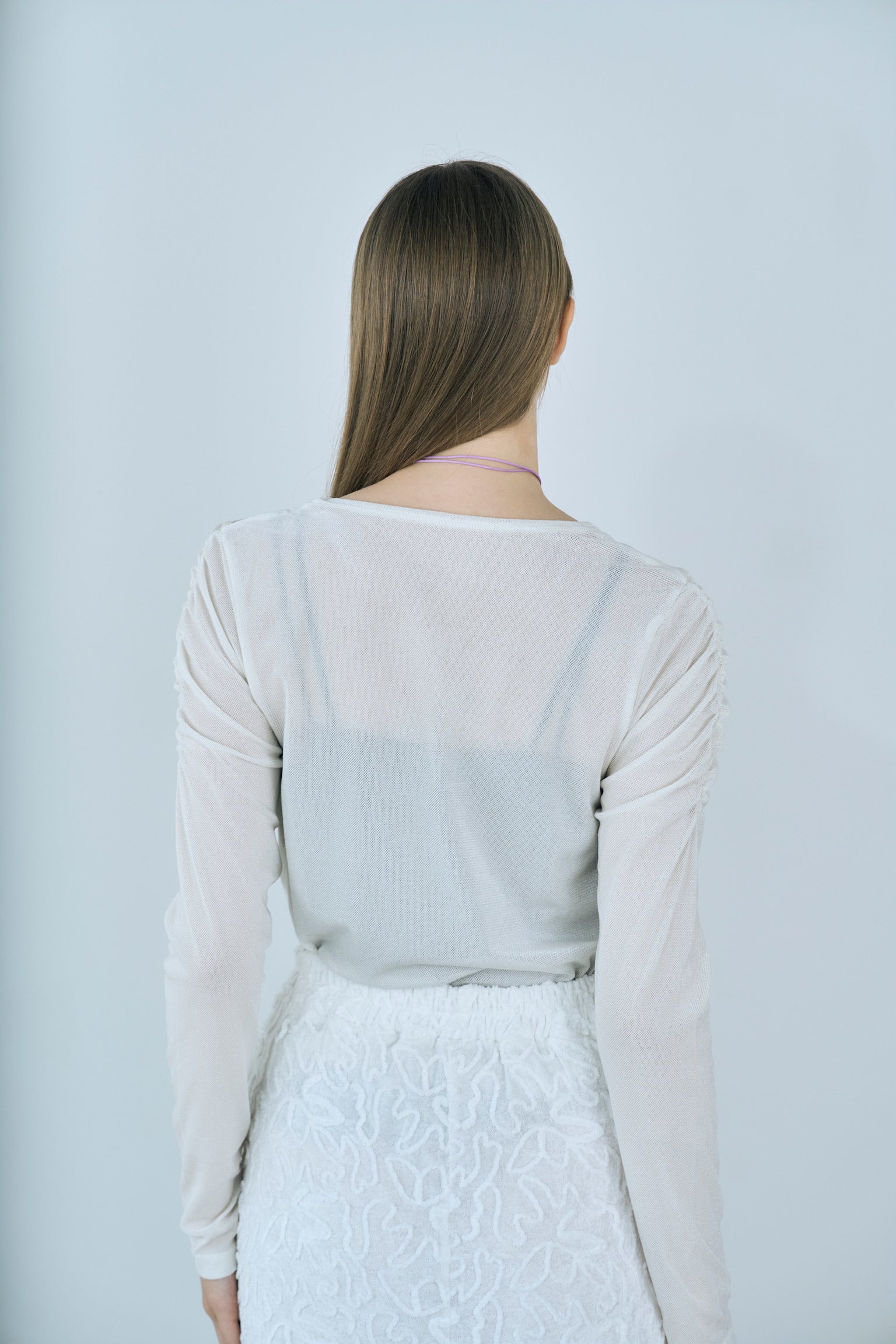 velour shirring tops