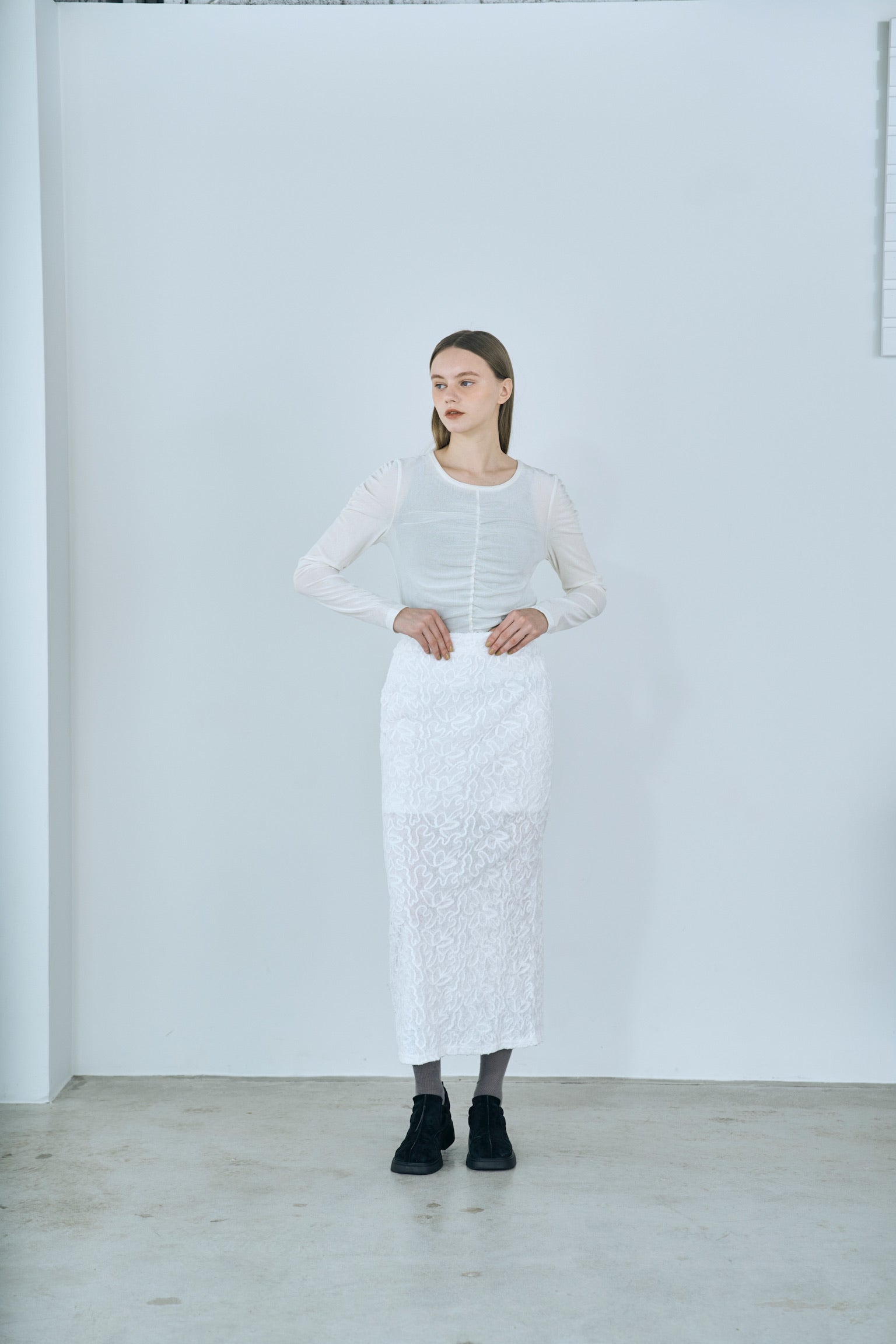 cord velour skirt