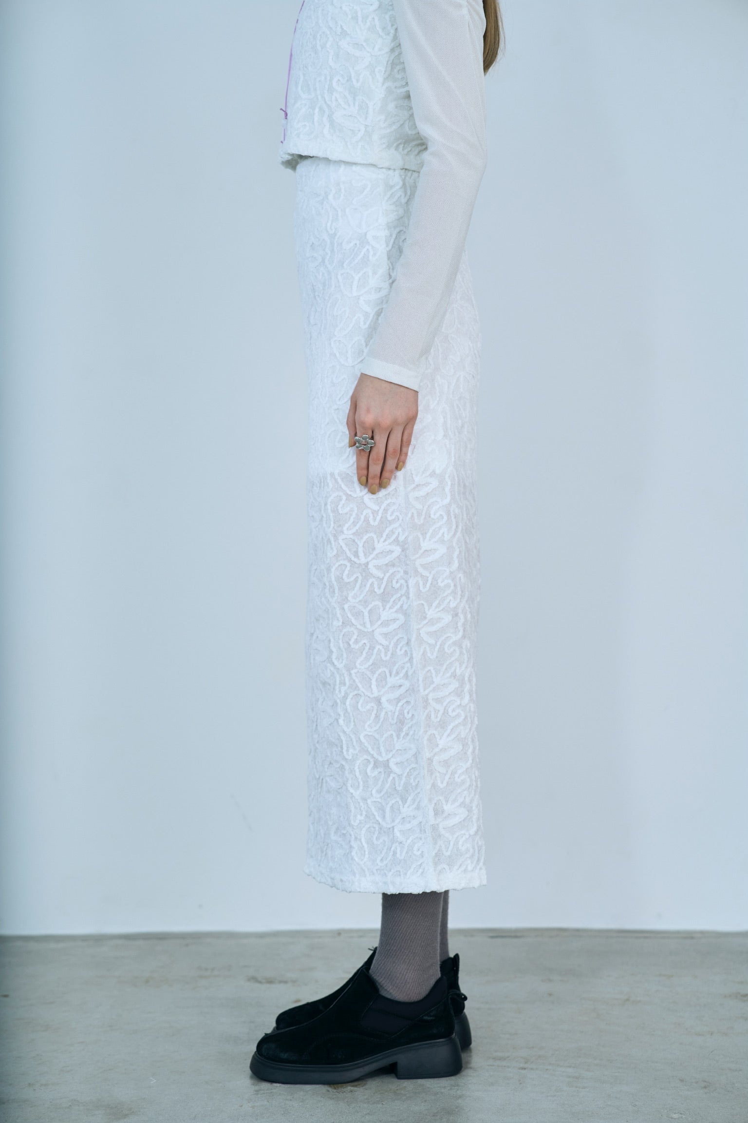 cord velour skirt
