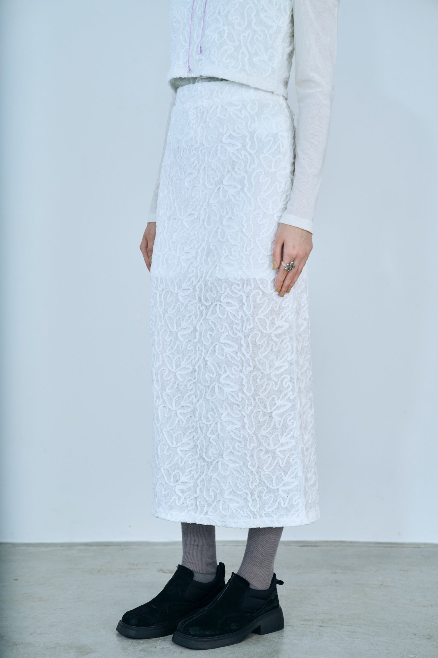 cord velour skirt