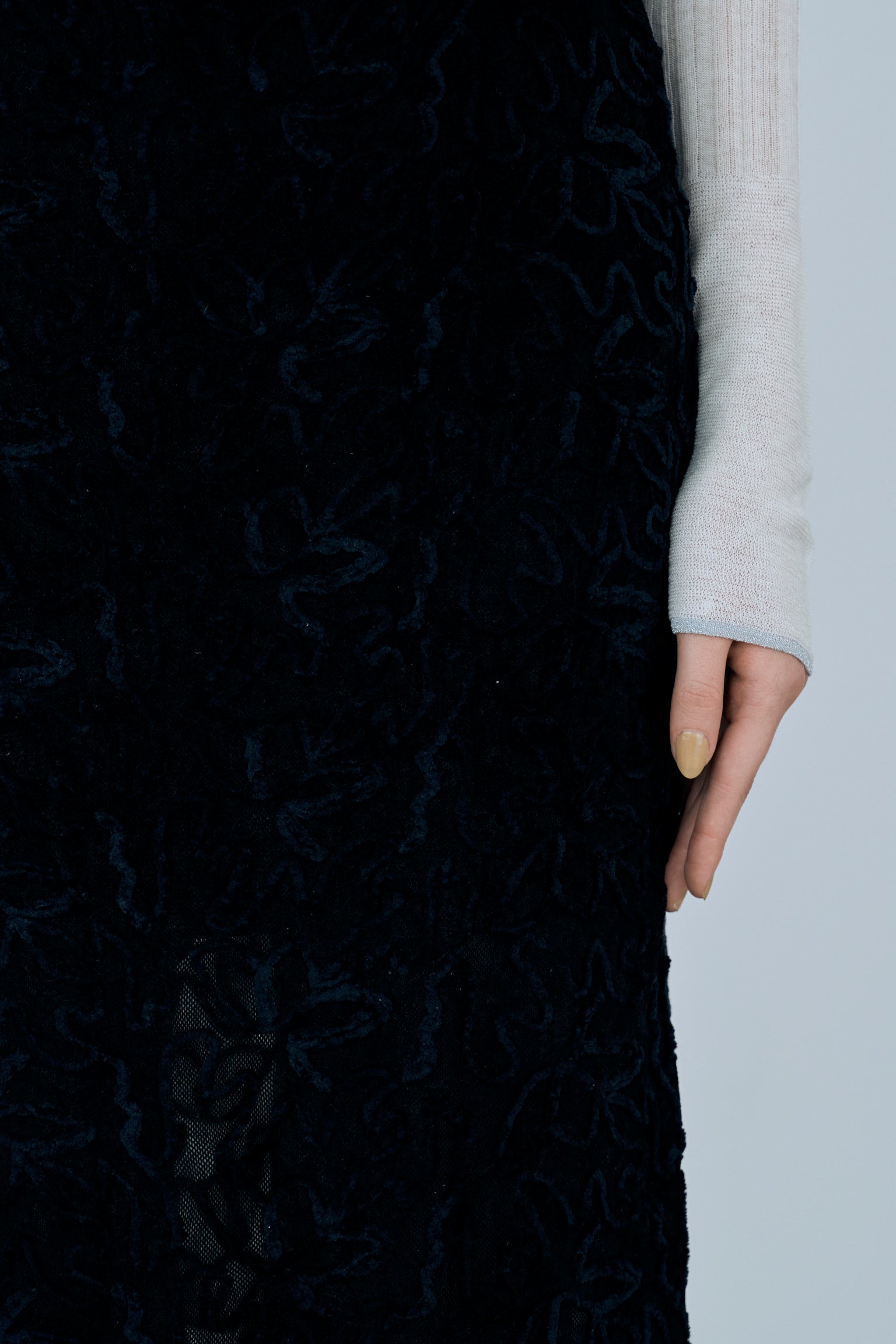 cord velour skirt